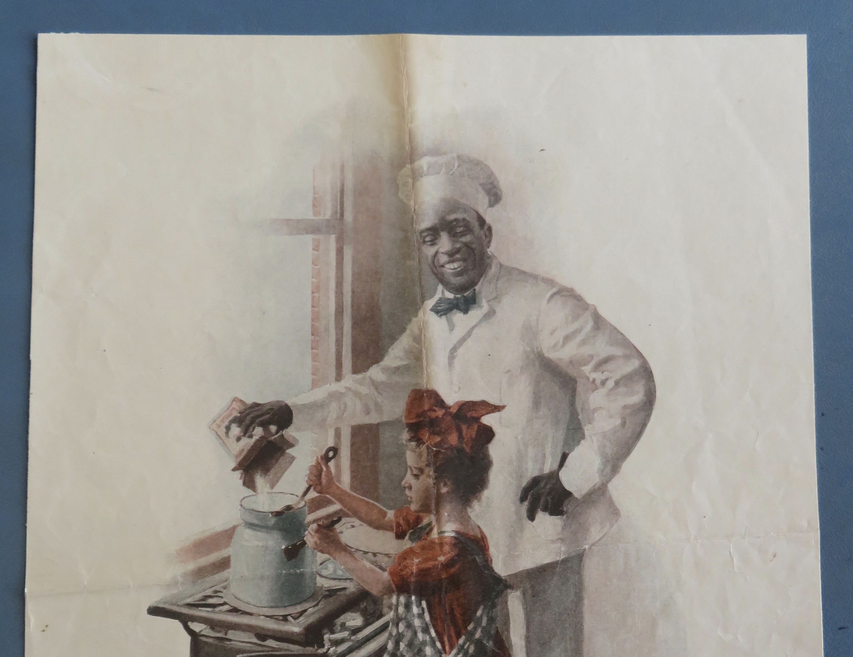 1911 Cream Of Wheat Cereal w/ Cereal Man & Little Girl