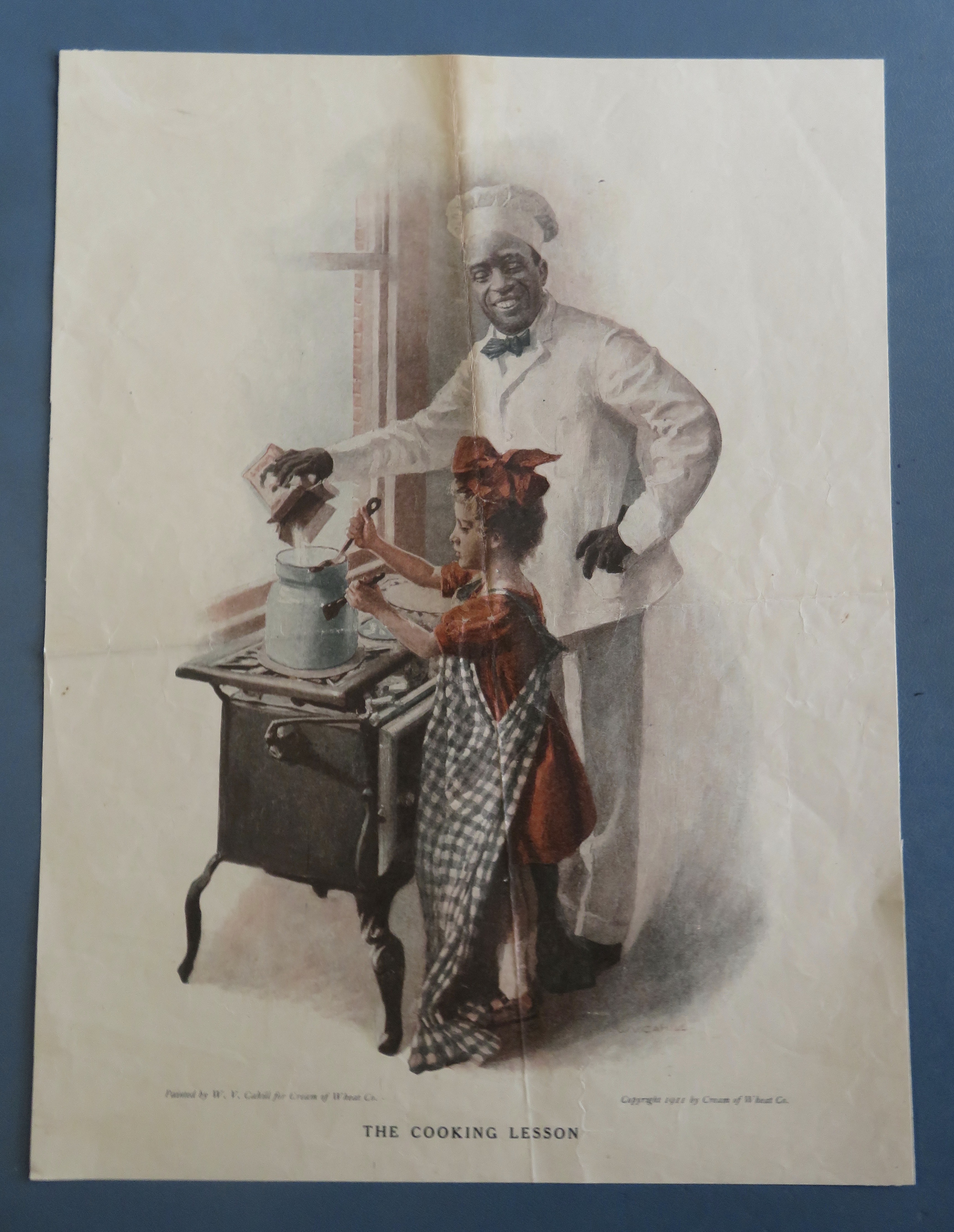 1911 Cream Of Wheat Cereal w/ Cereal Man & Little Girl