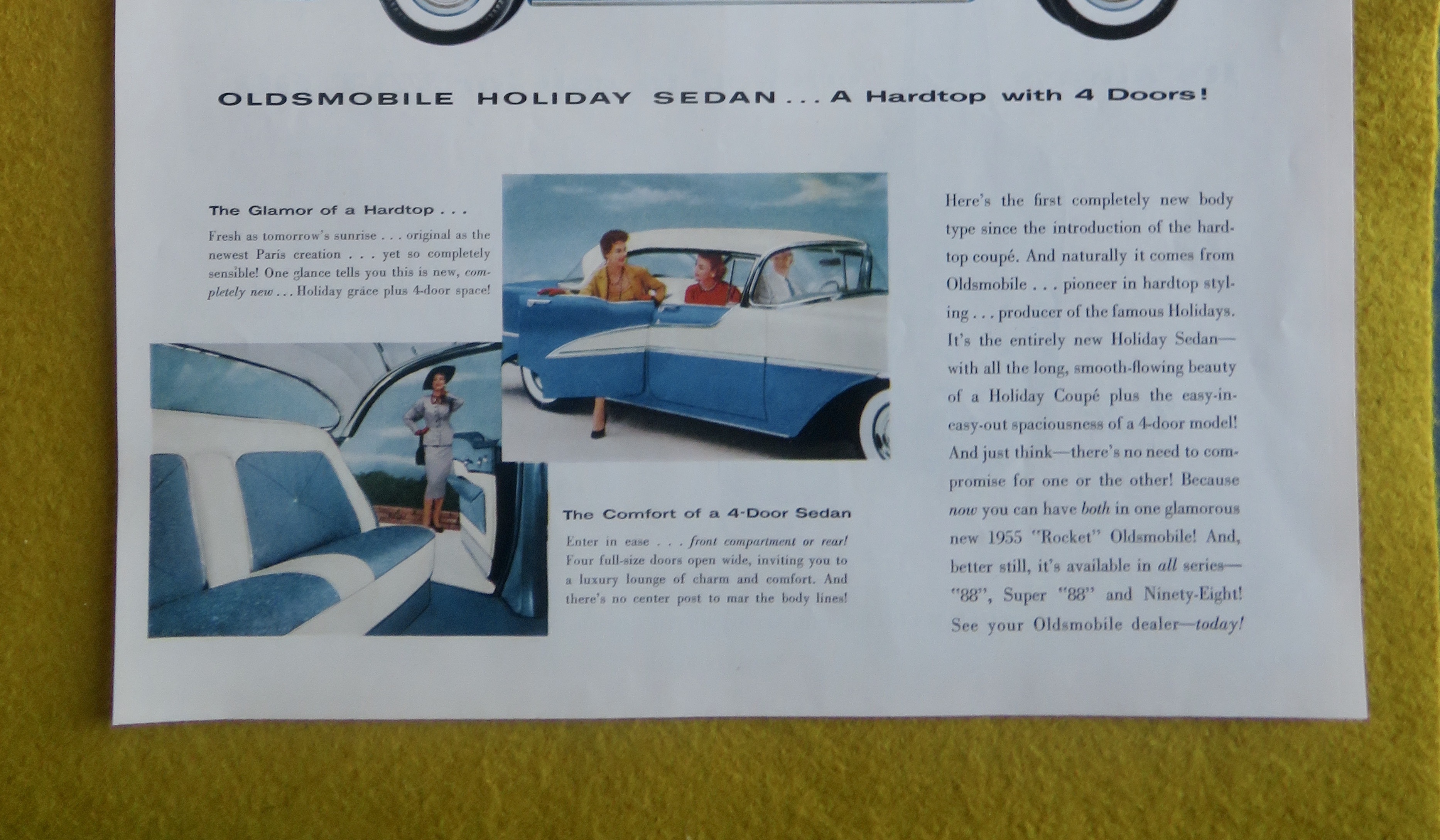 1955 Oldsmobile Automobile with the Holiday Sedan