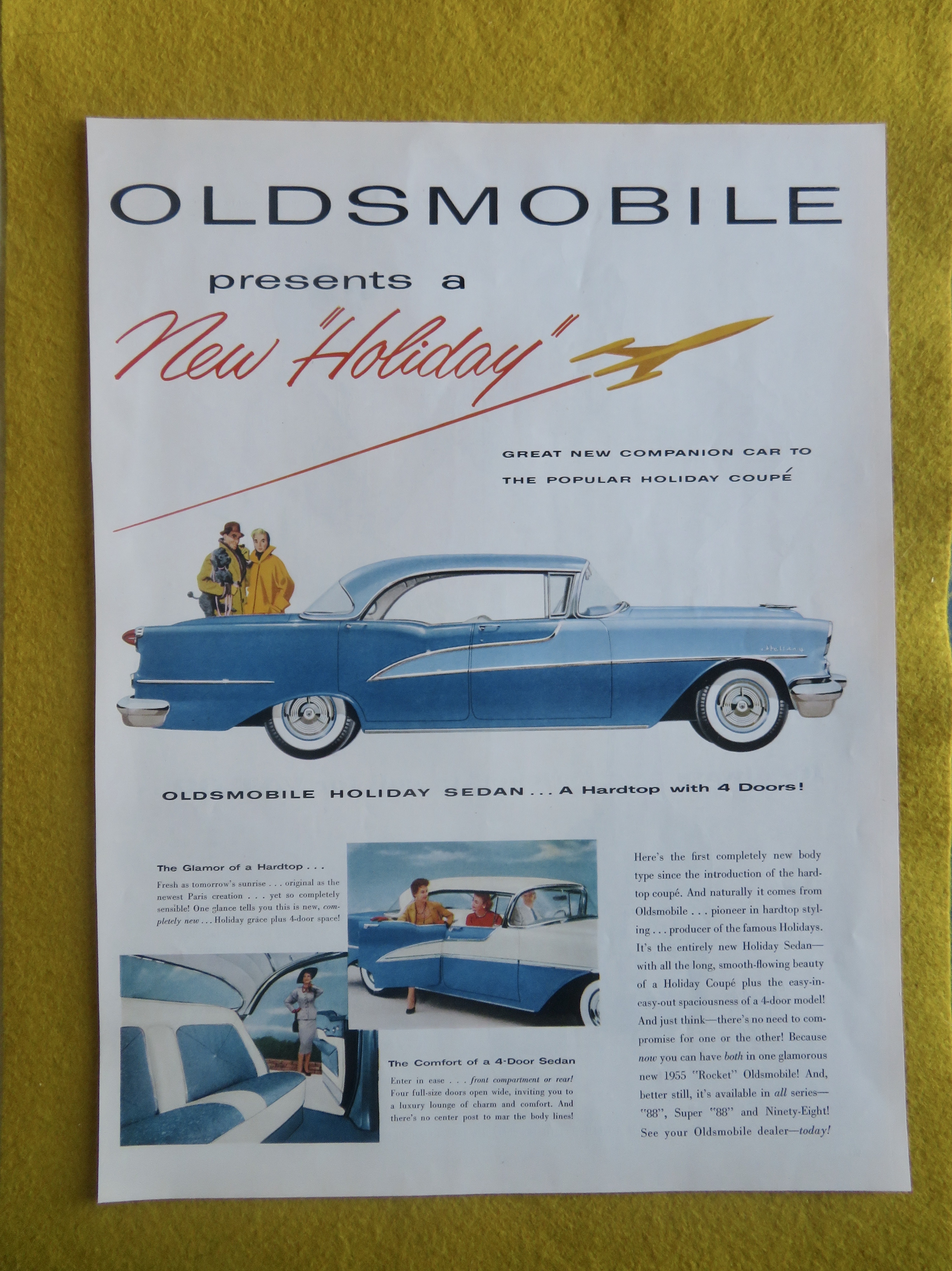 1955 Oldsmobile Automobile with the Holiday Sedan