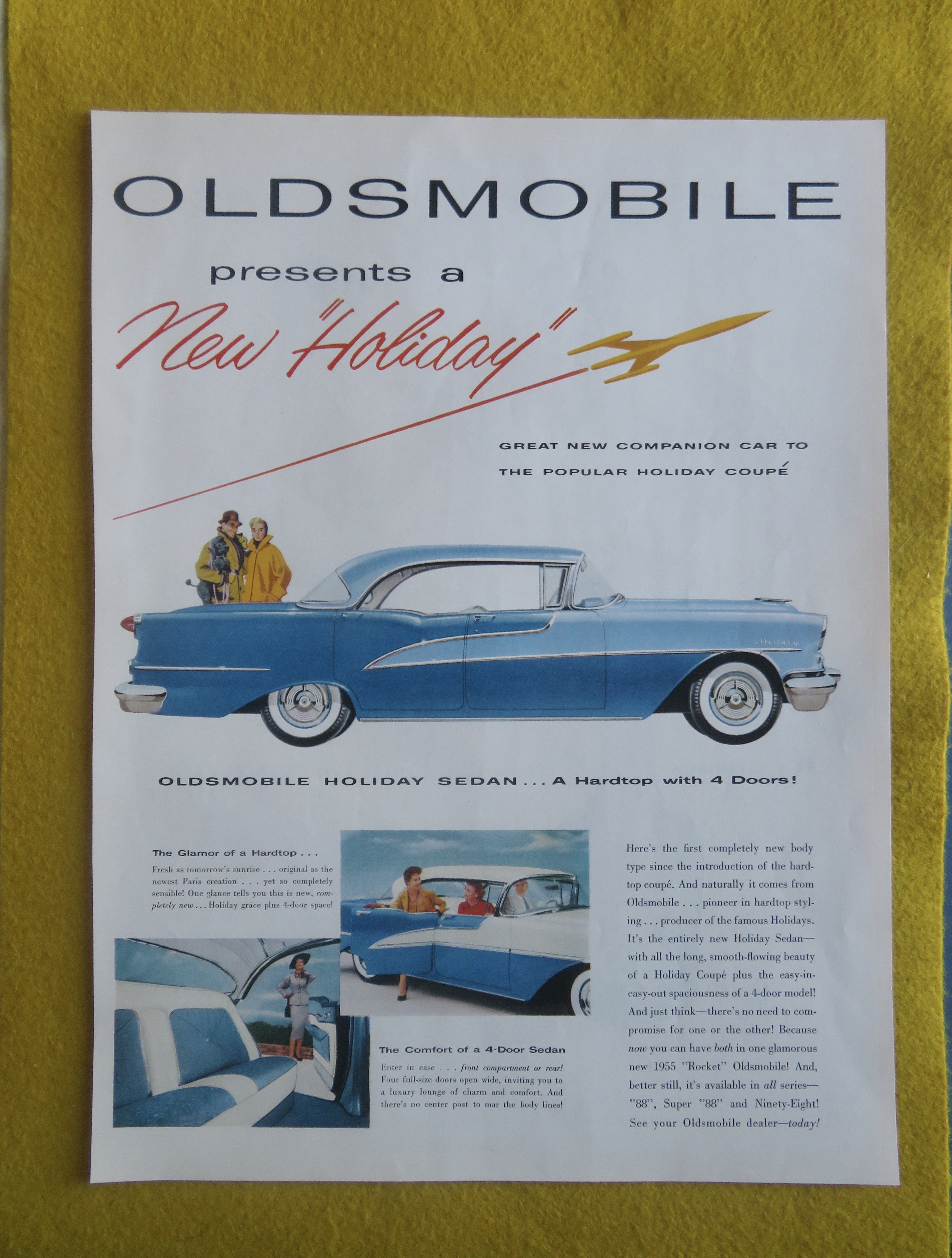 1955 Oldsmobile Automobile with the Holiday Sedan