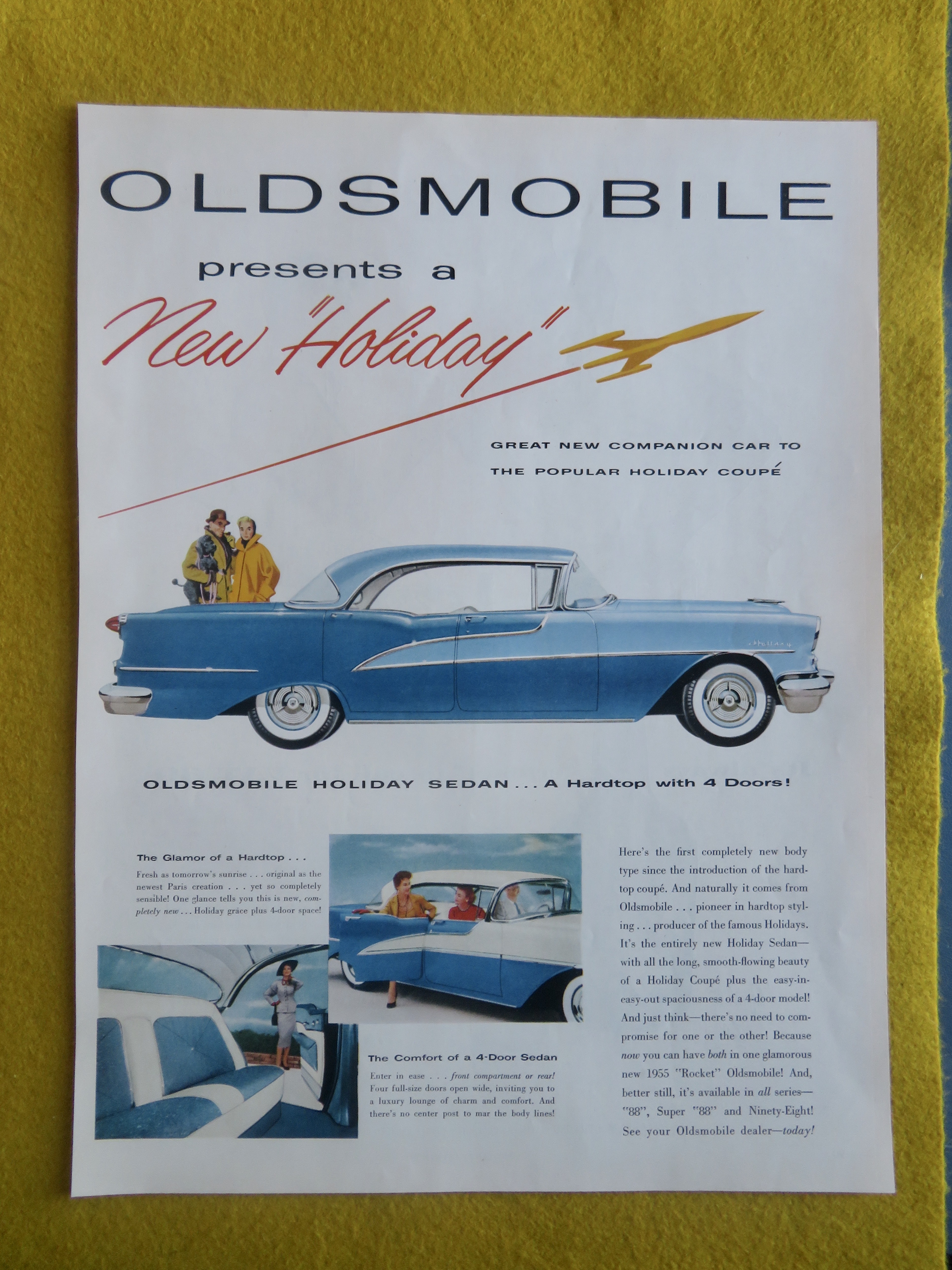 1955 Oldsmobile Automobile with the Holiday Sedan