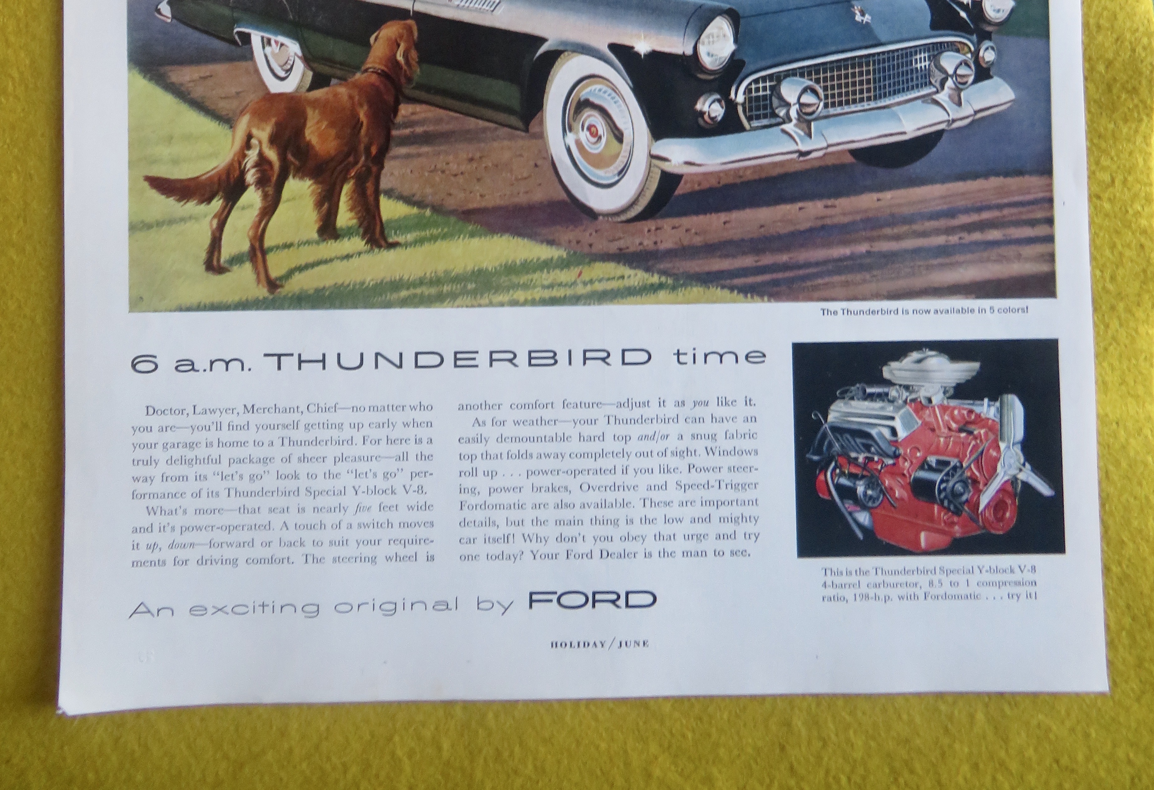 1955 Ford Automobile with the Thunderbird