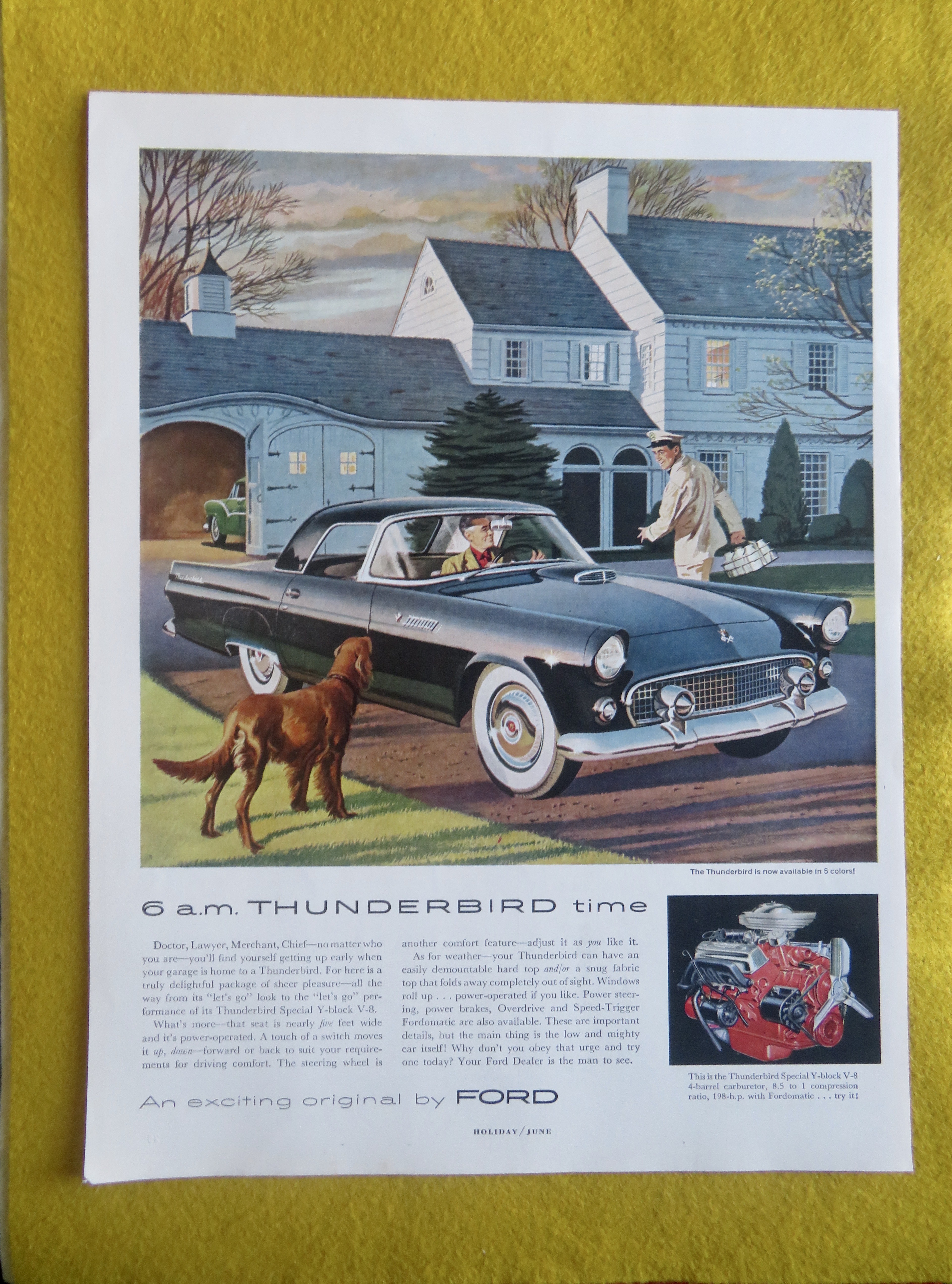 1955 Ford Automobile with the Thunderbird