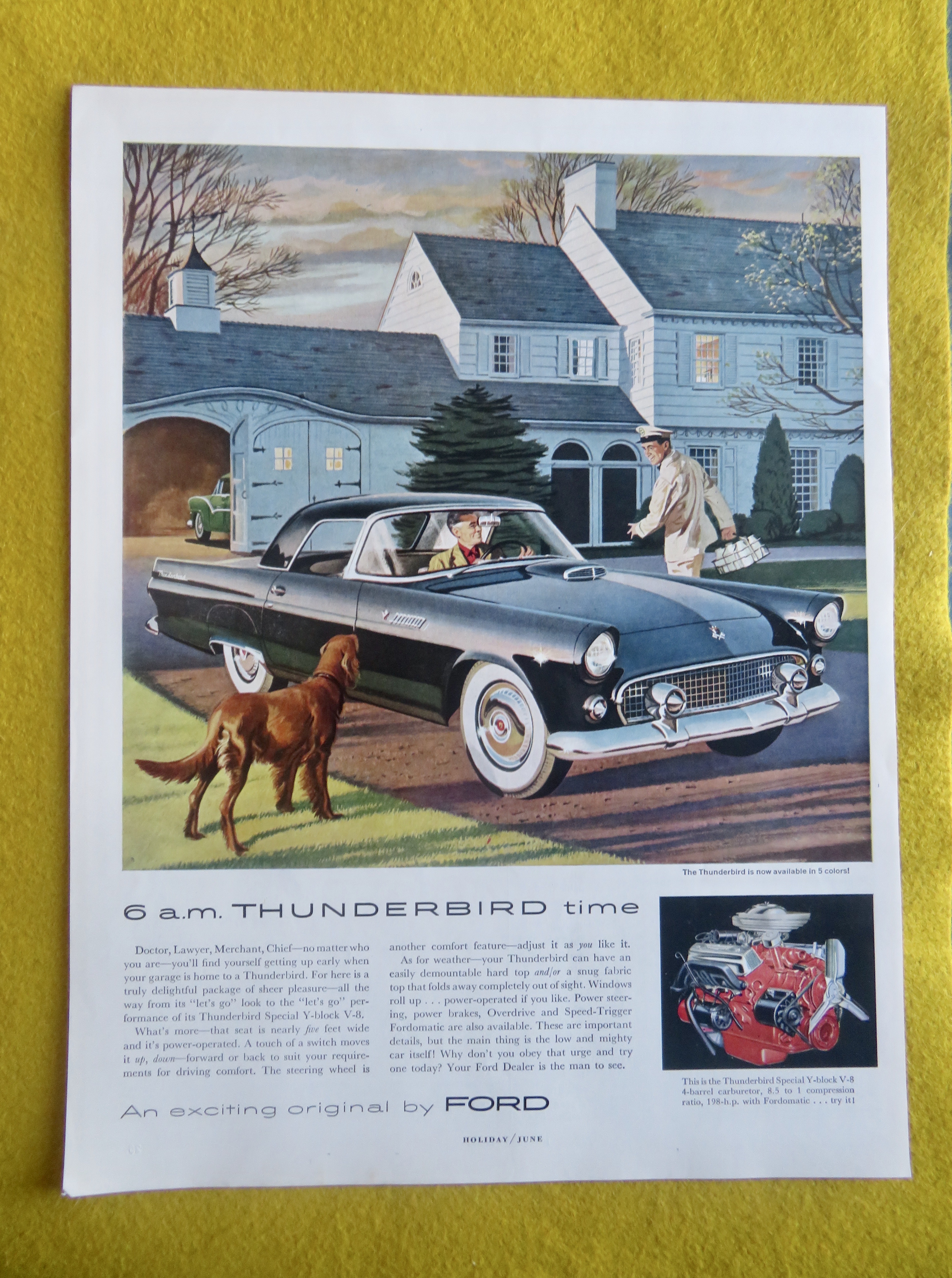 1955 Ford Automobile with the Thunderbird