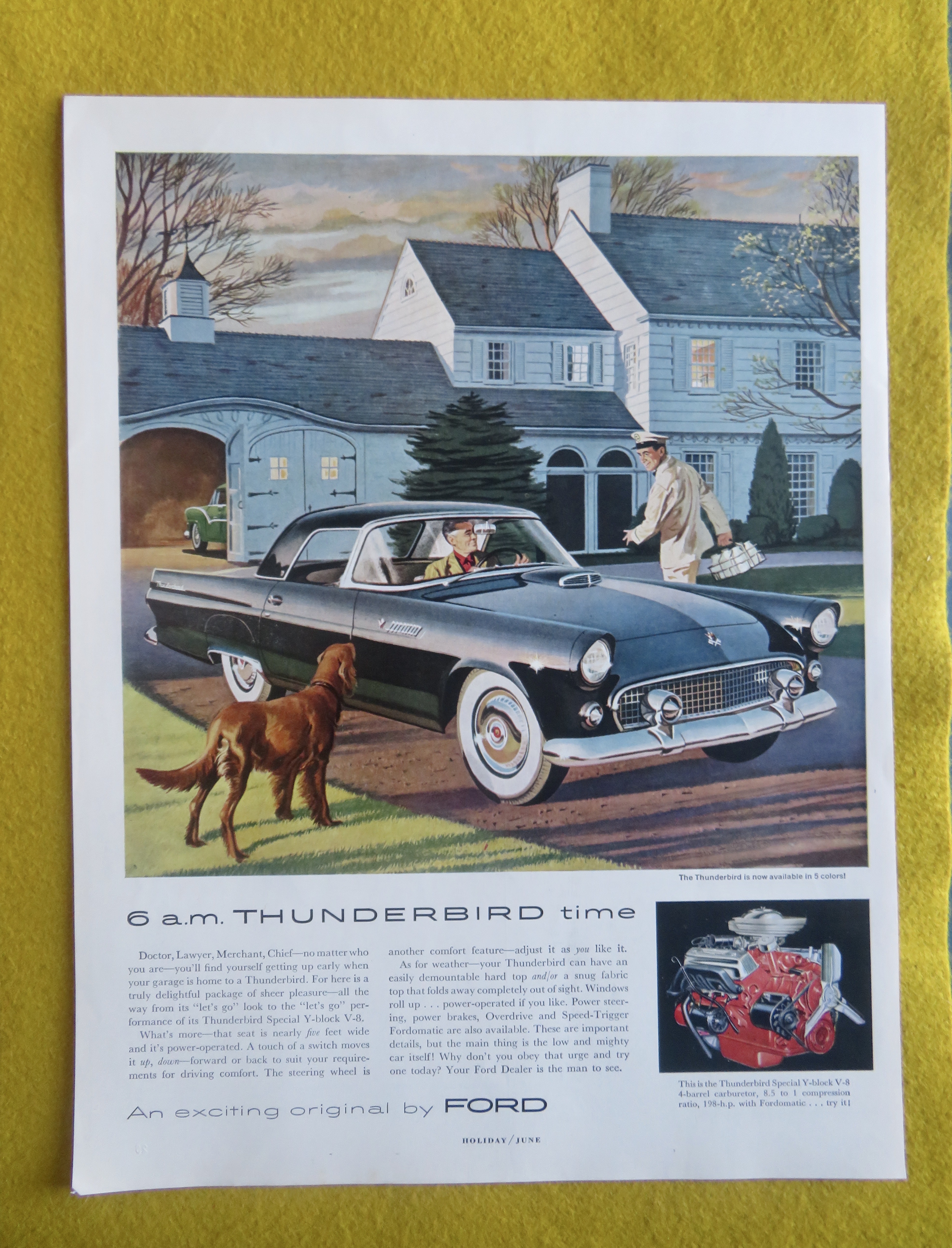 1955 Ford Automobile with the Thunderbird