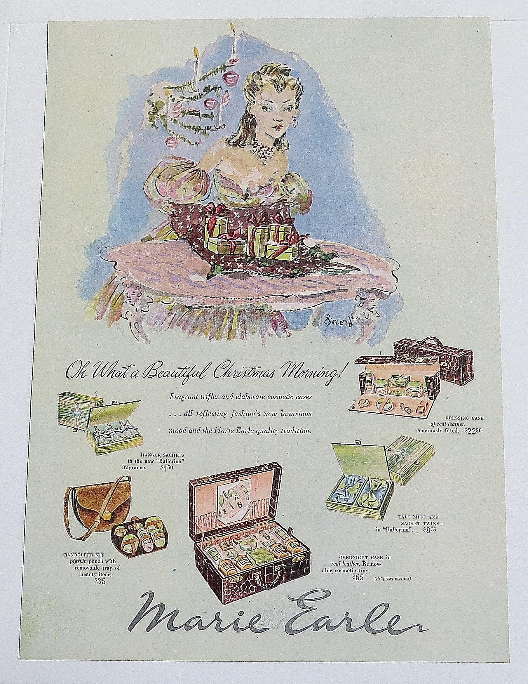 1946 Marie Earler With Woman & Gifts