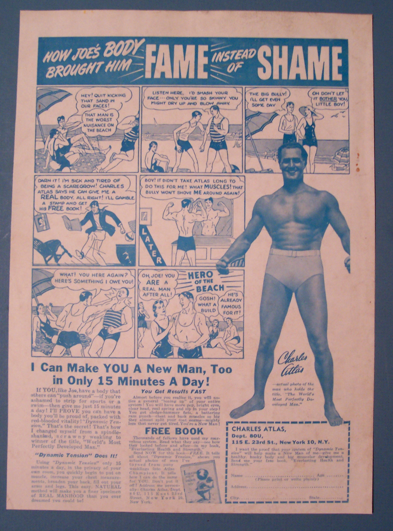 Vintage Ad: 1949 Charles Atlas