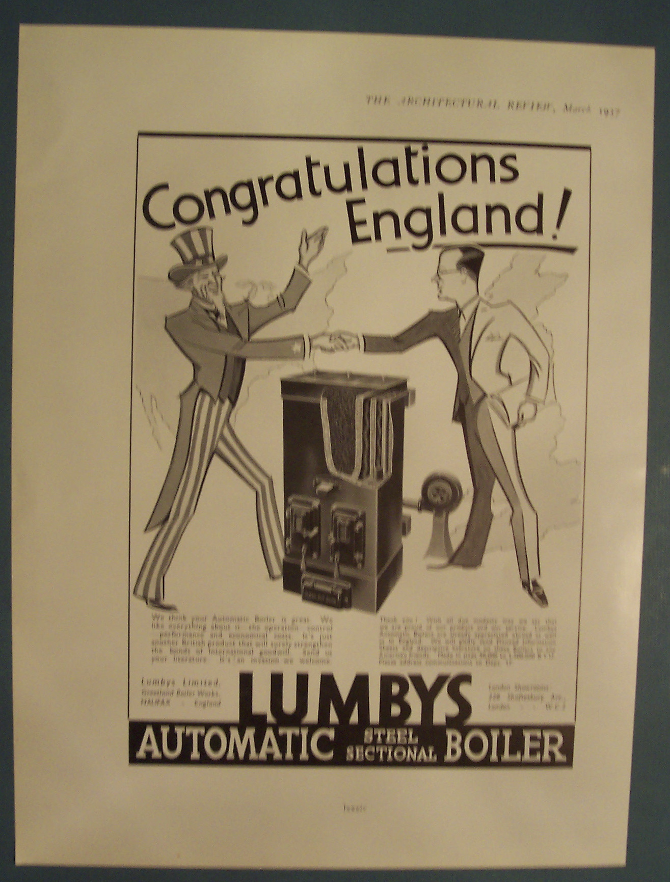 Vintage Ad: 1937 Lumby's Automatic Boiler