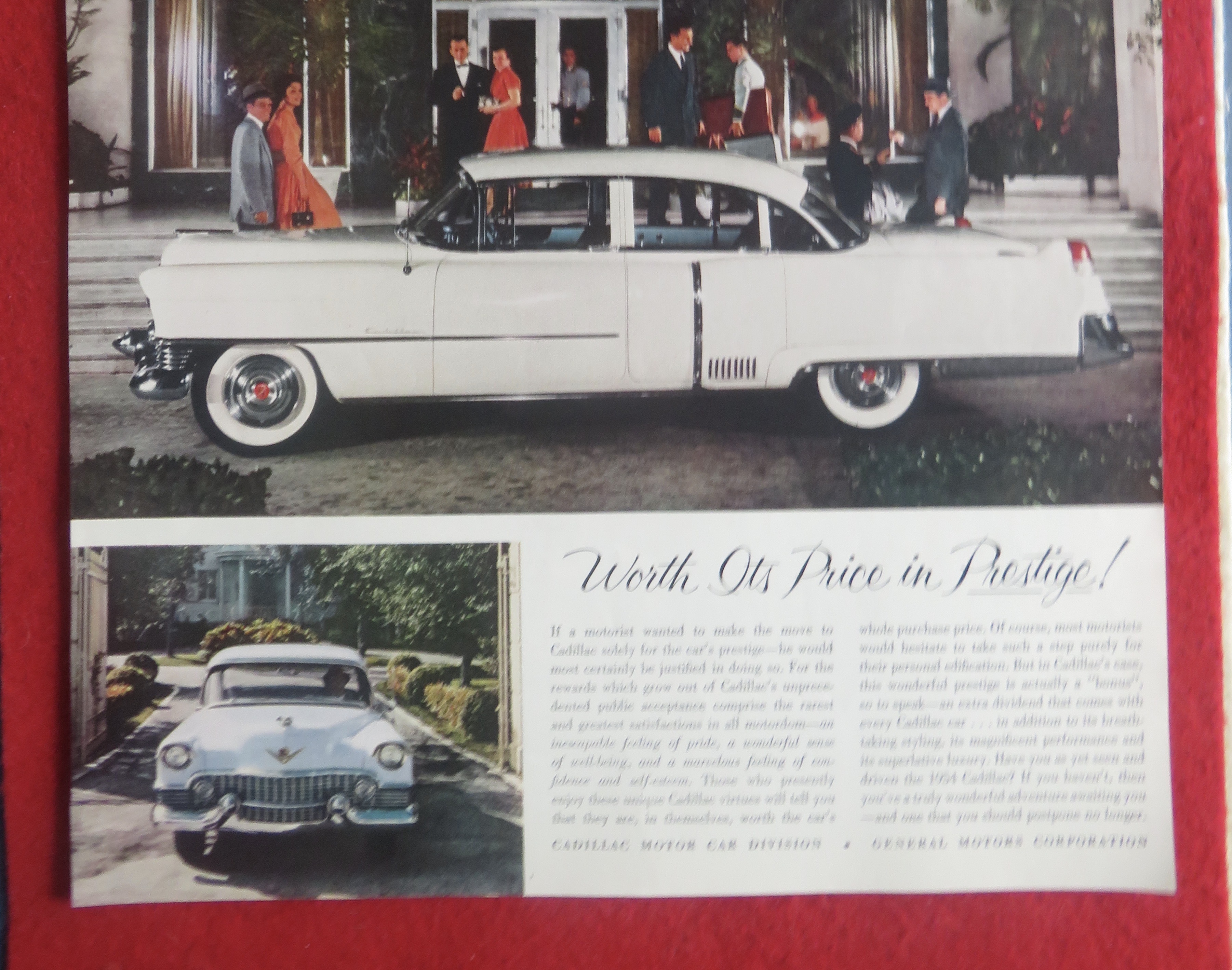 1954 Cadillac Automobile with White Cadillac