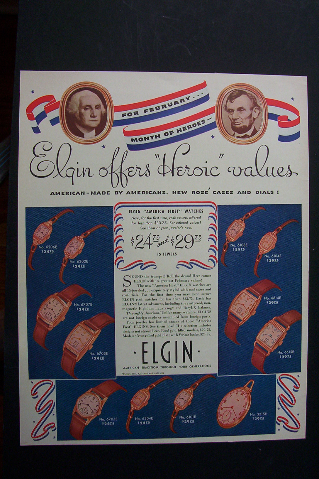 1941  Elgin  Watches