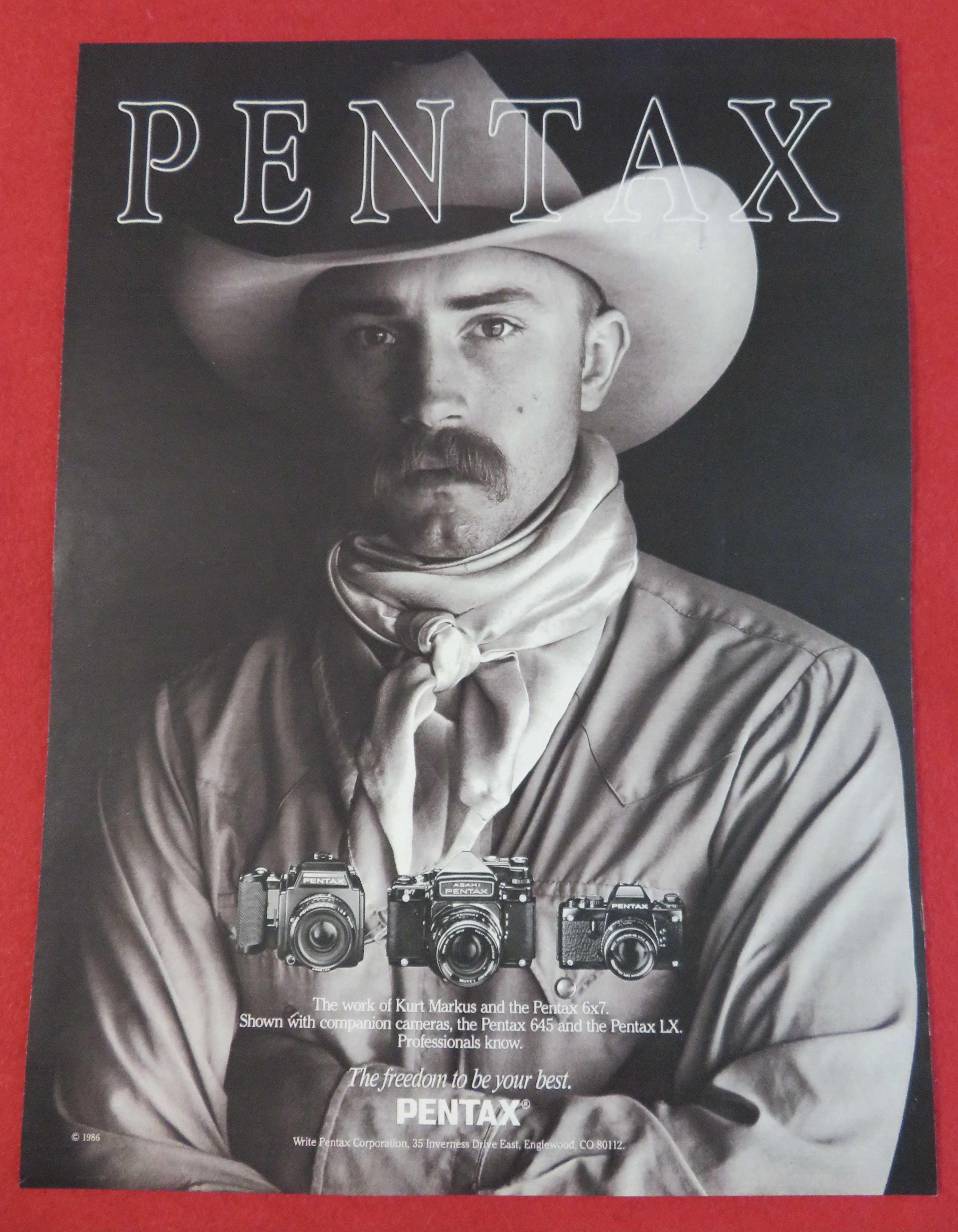 1986 Pentax Camera with the Pentax 6x7, 645 & LX