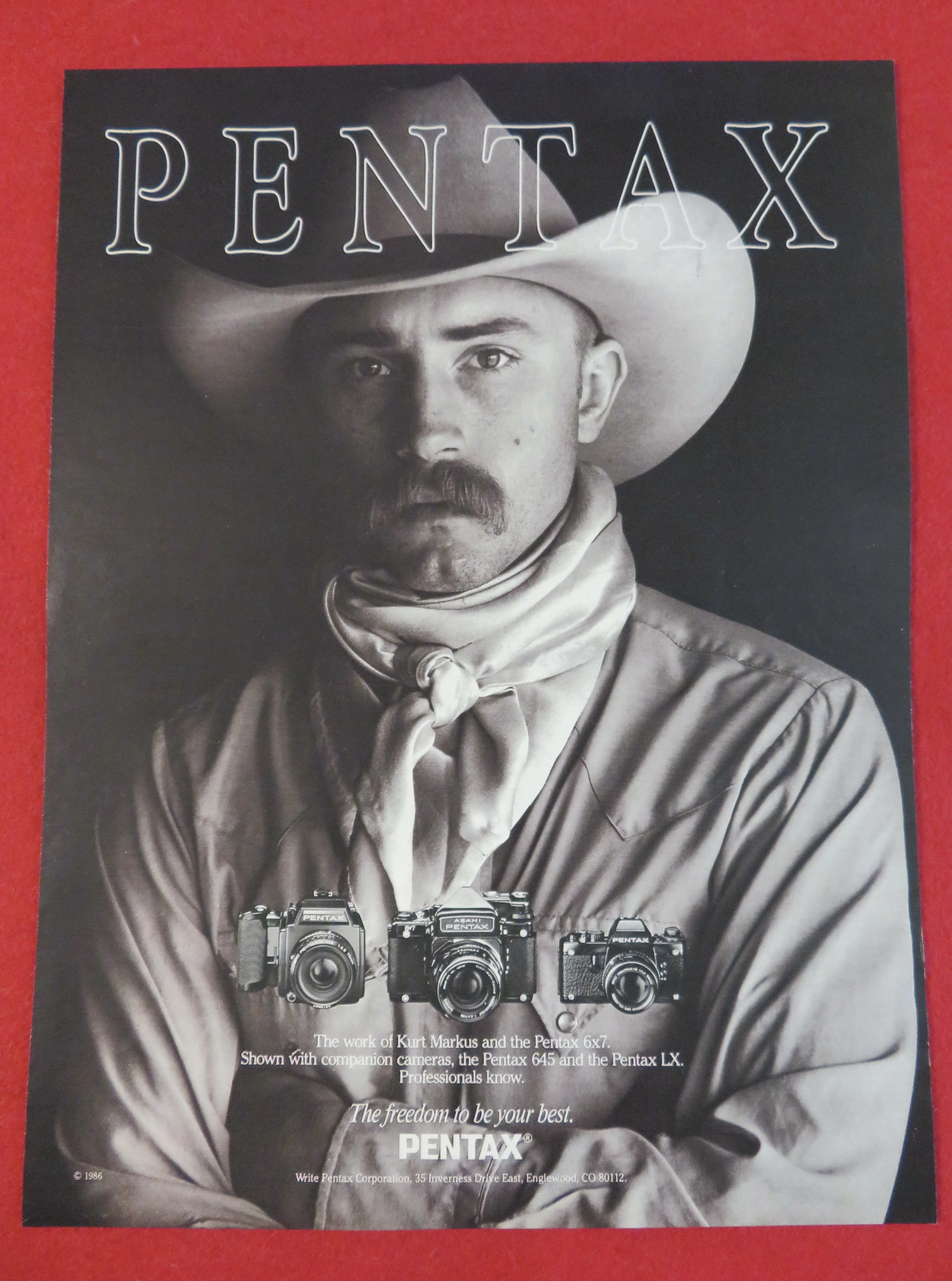 1986 Pentax Camera with the Pentax 6x7, 645 & LX