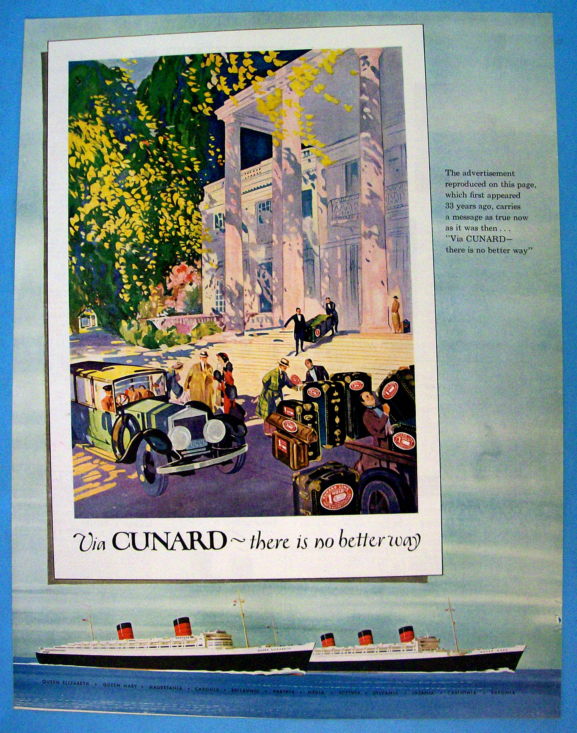 Vintage Ad: 1957 Cunard
