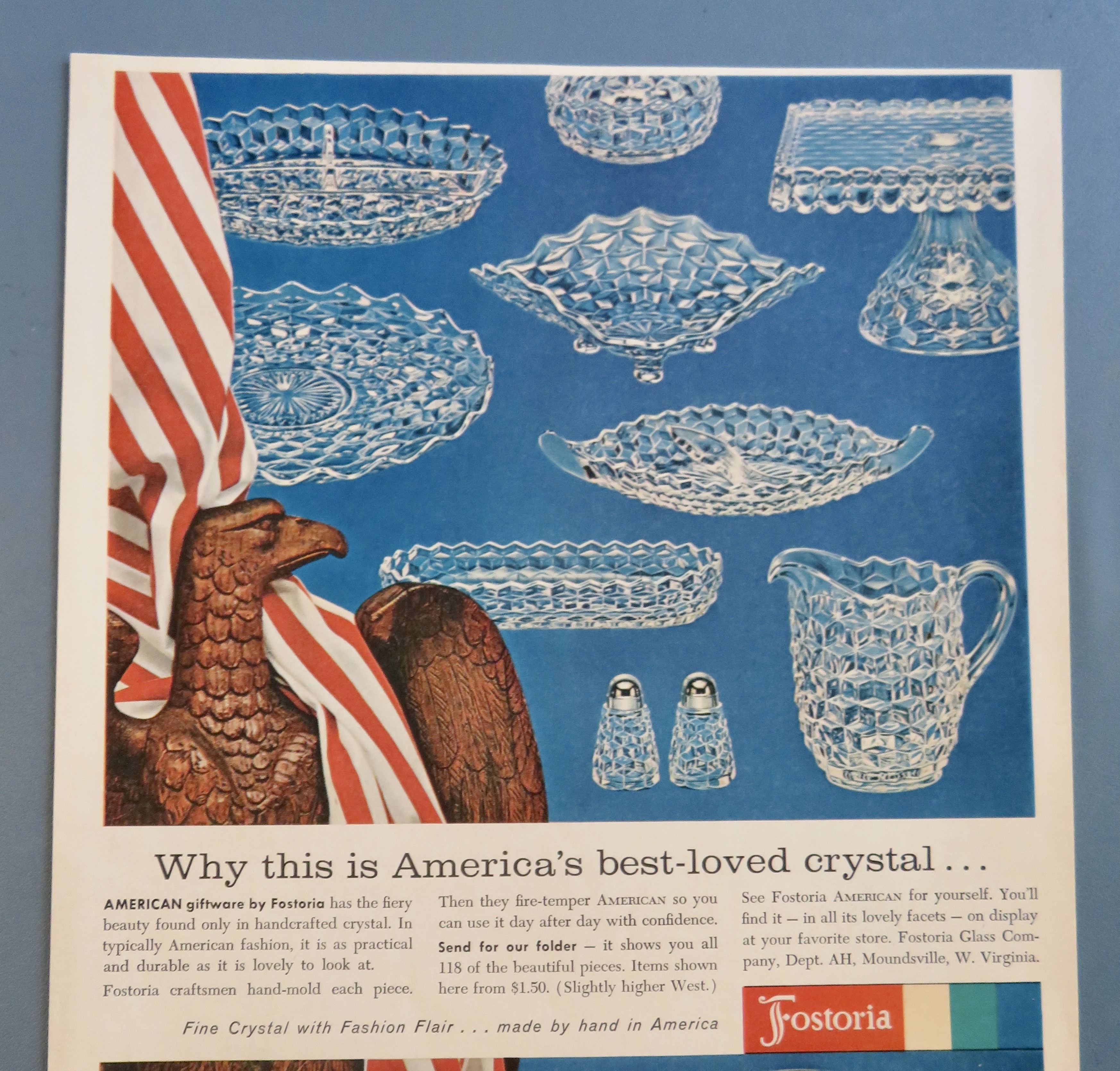 1961 Fostoria China with America's Best Loved Crystal