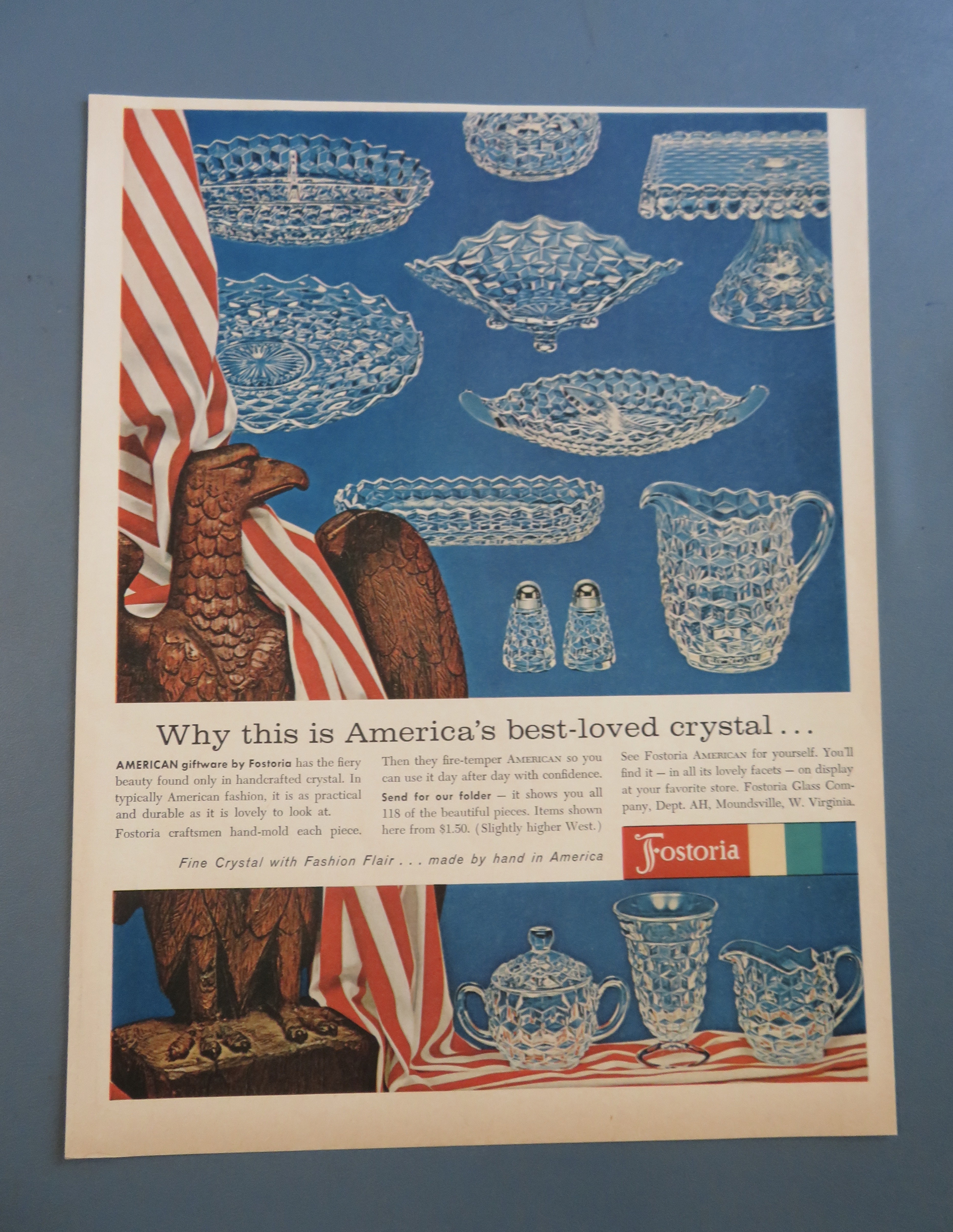 1961 Fostoria China with America's Best Loved Crystal
