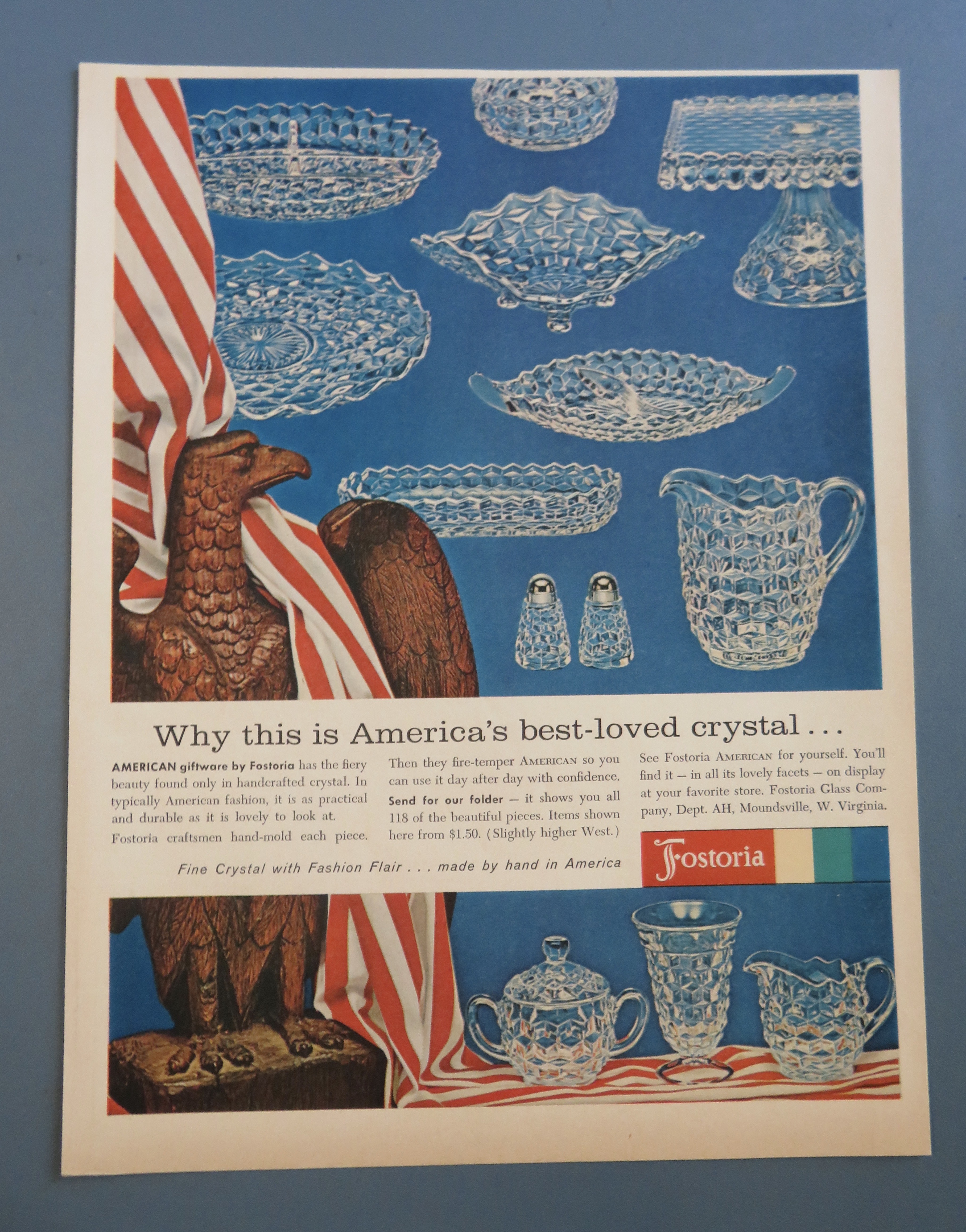 1961 Fostoria China with America's Best Loved Crystal