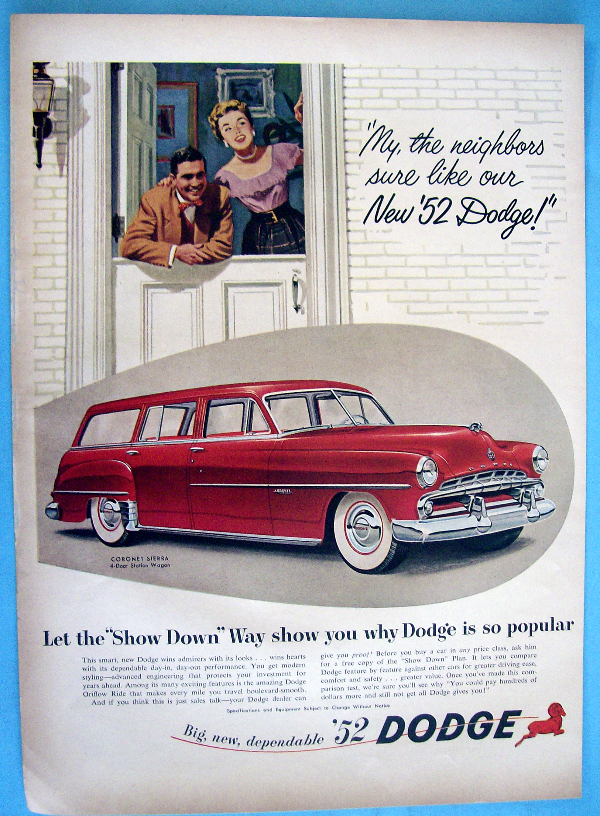 Vintage Ad: 1952 Dodge Coronet Sierra