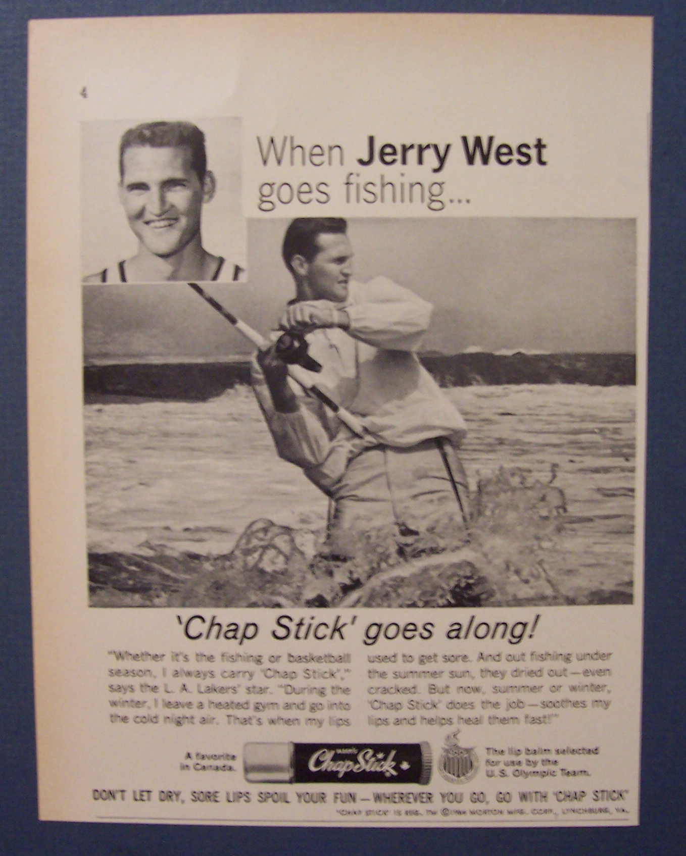 1965  Chap  Stick  with  Jerry  West