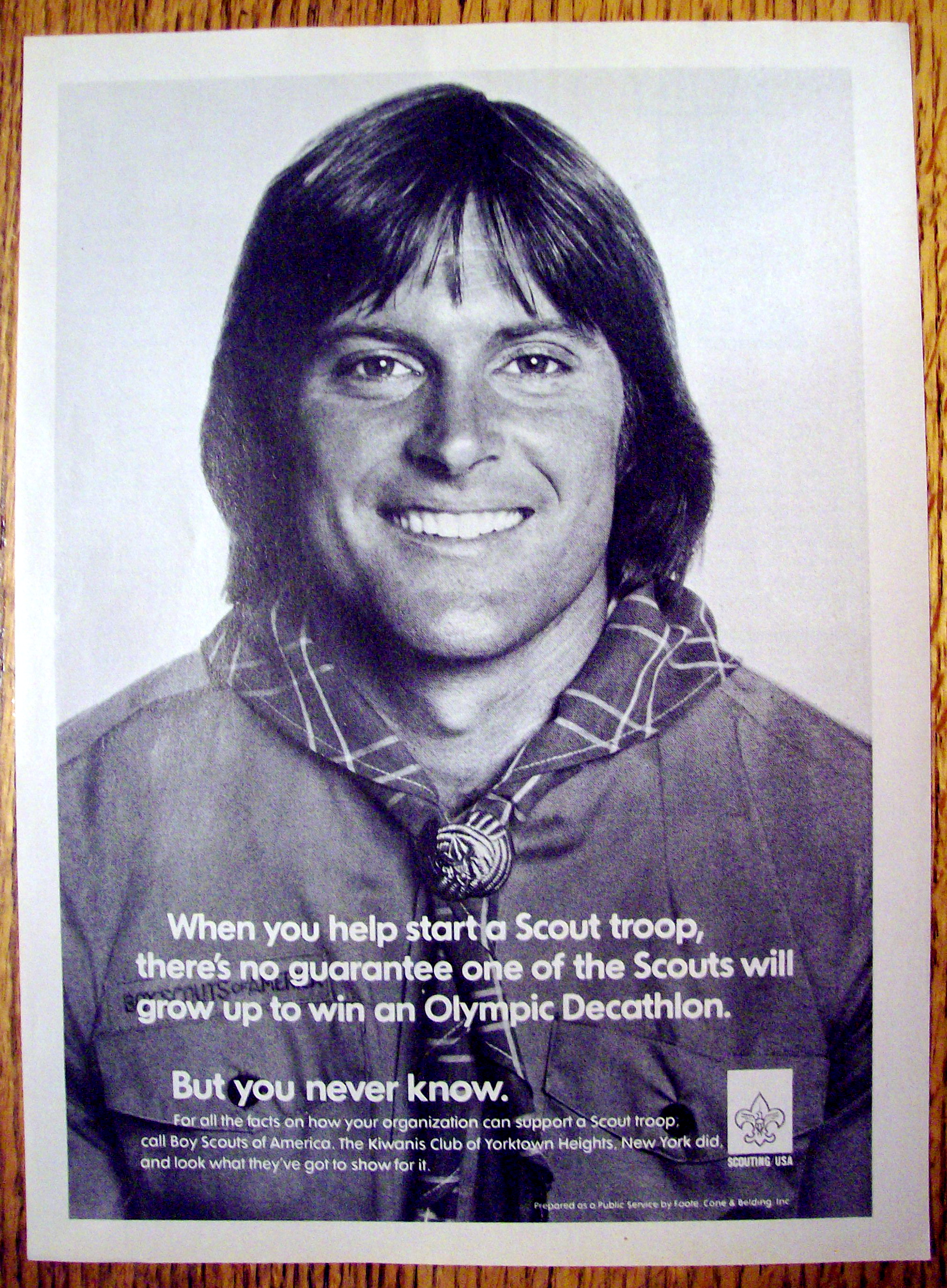 1979 Boy Scouts Of America with Bruce Jenner