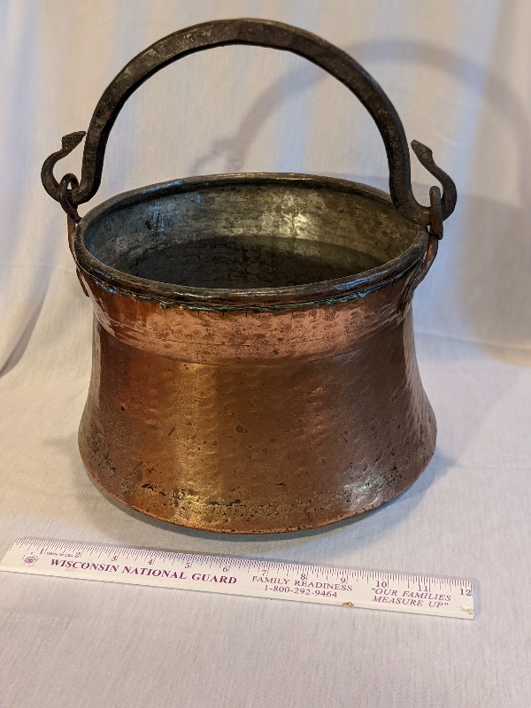 antique copper pot