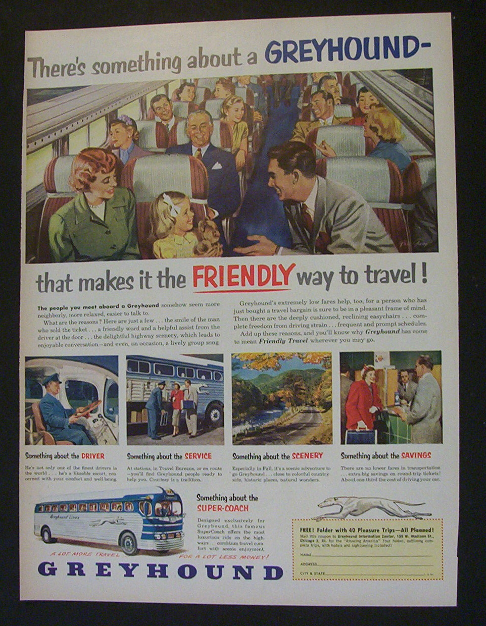 Vintage Ad: 1951  Greyhound