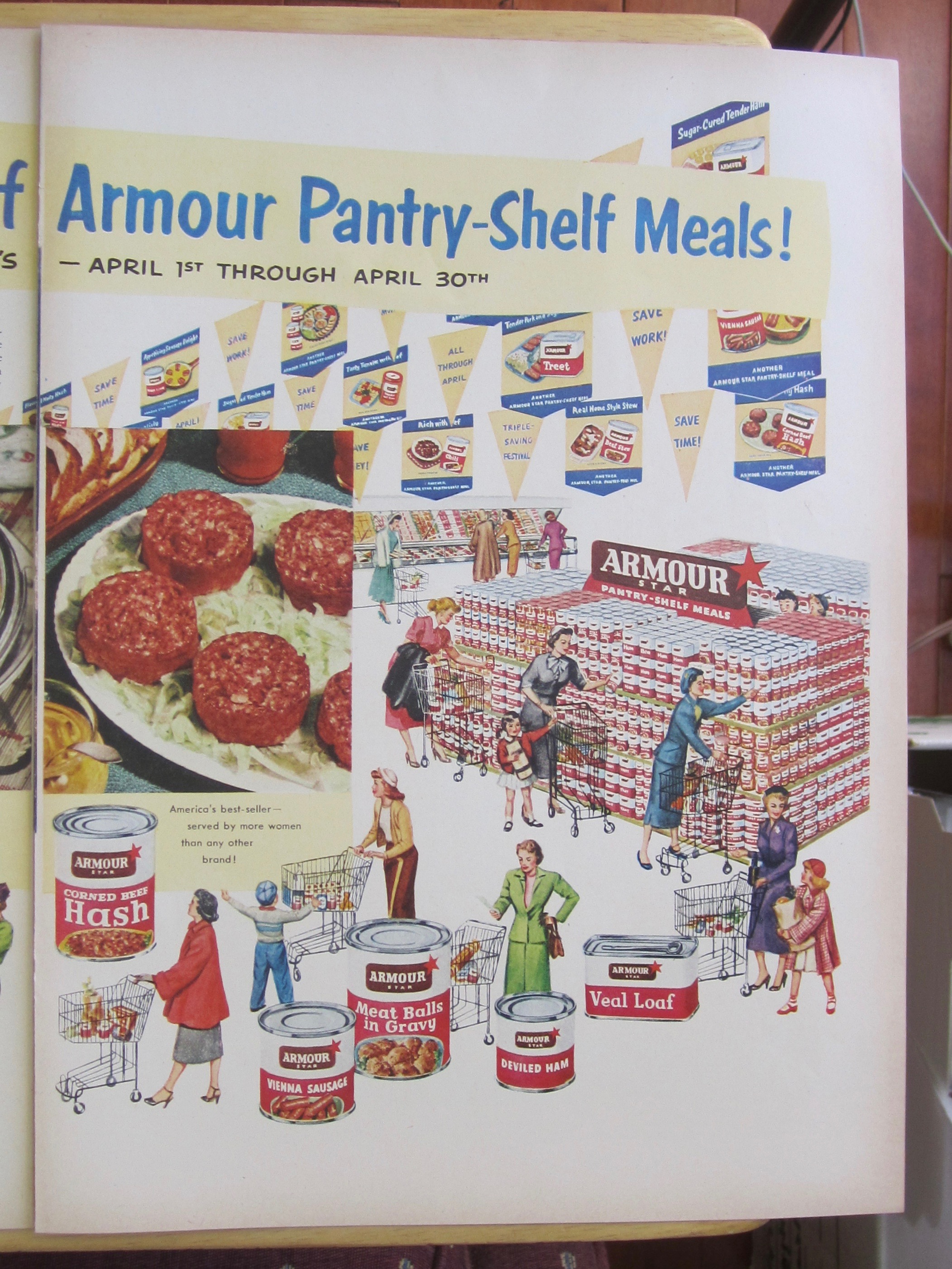 1953 Armour Meats with Armour Pantry Shelf Meals