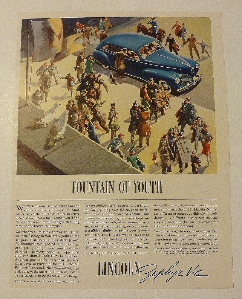 1940 Lincoln Zephyr V-12 With Fountain Of Youth