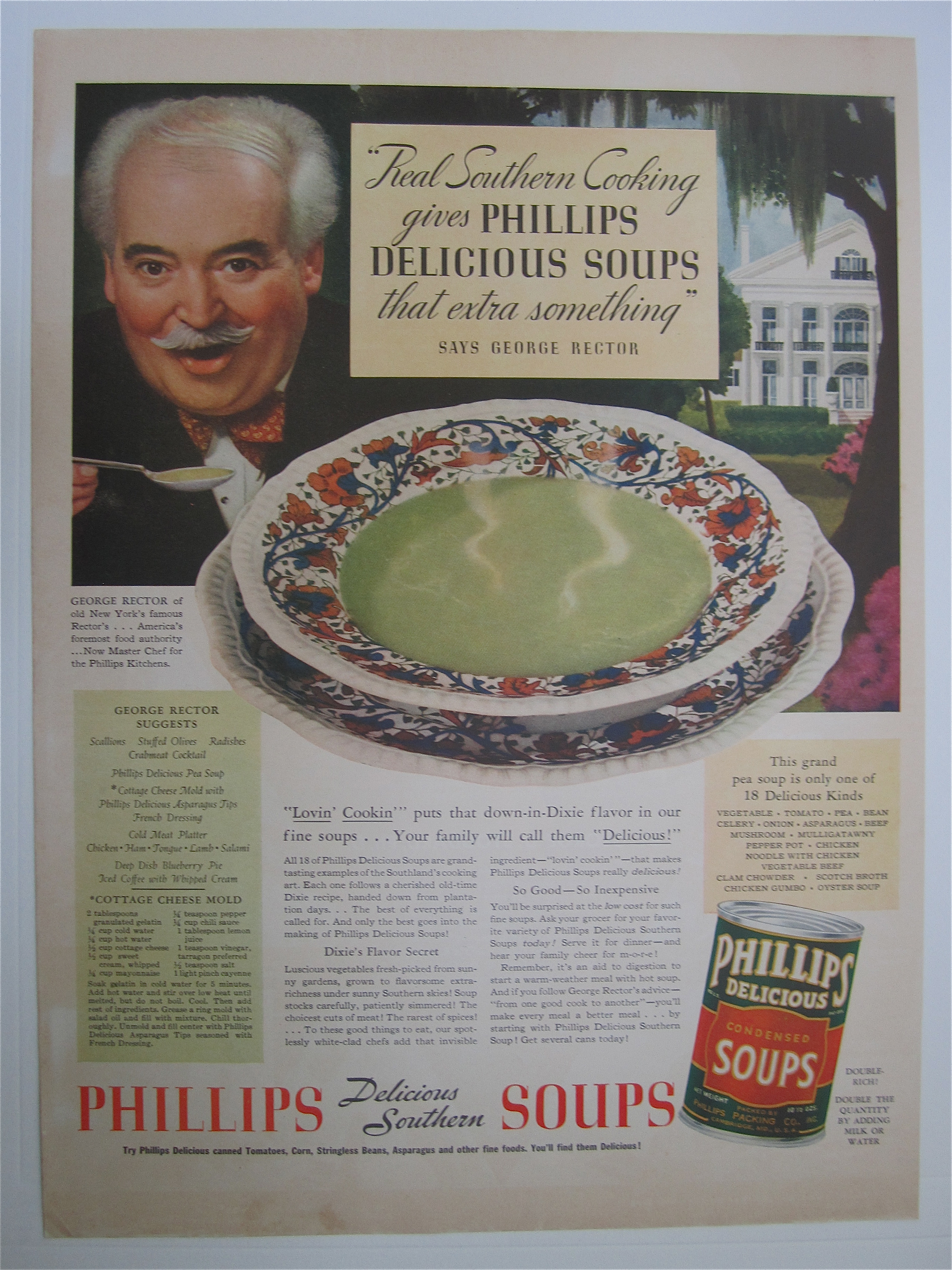 1937 Phillips Condensed Soups with George Rector