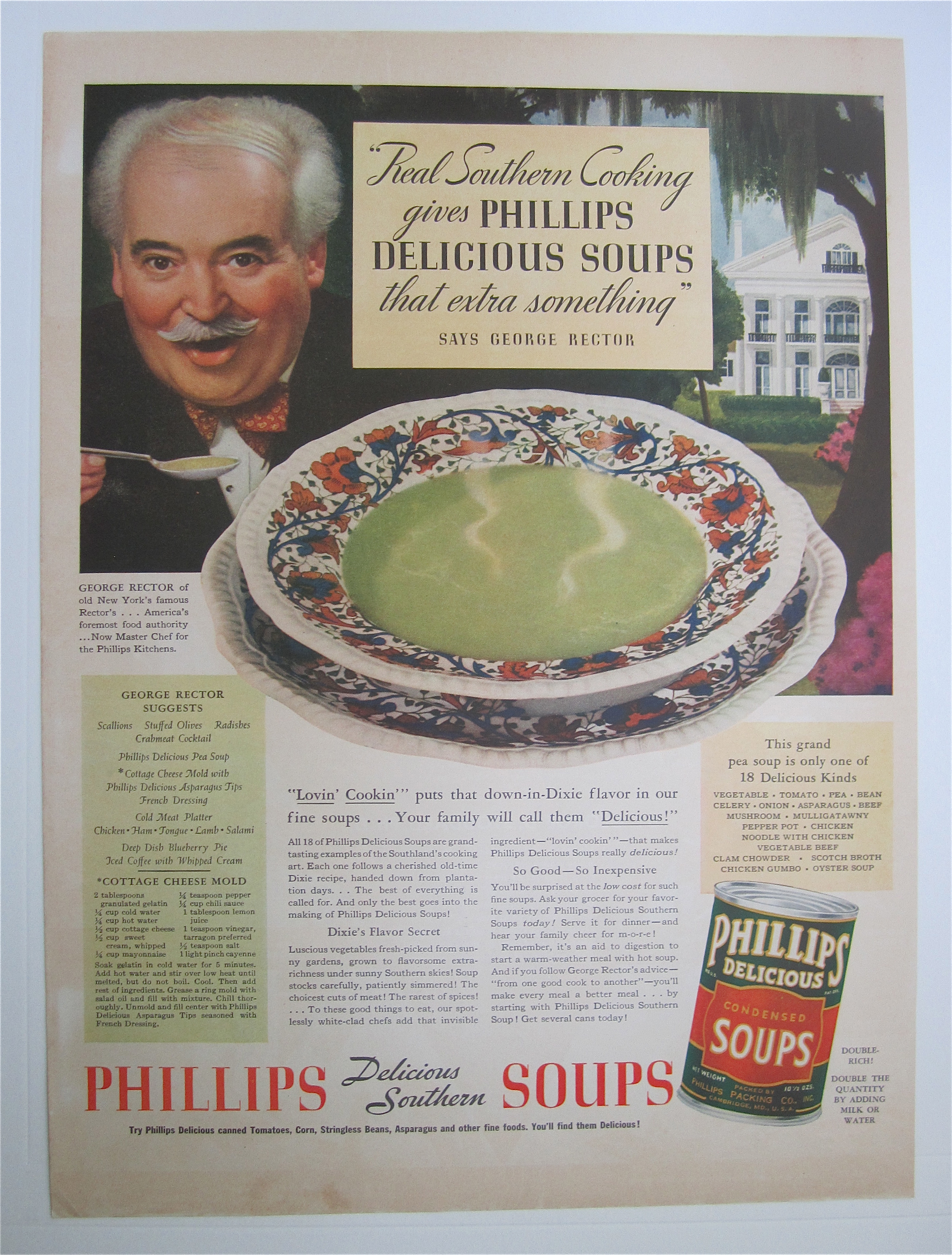 1937 Phillips Condensed Soups with George Rector