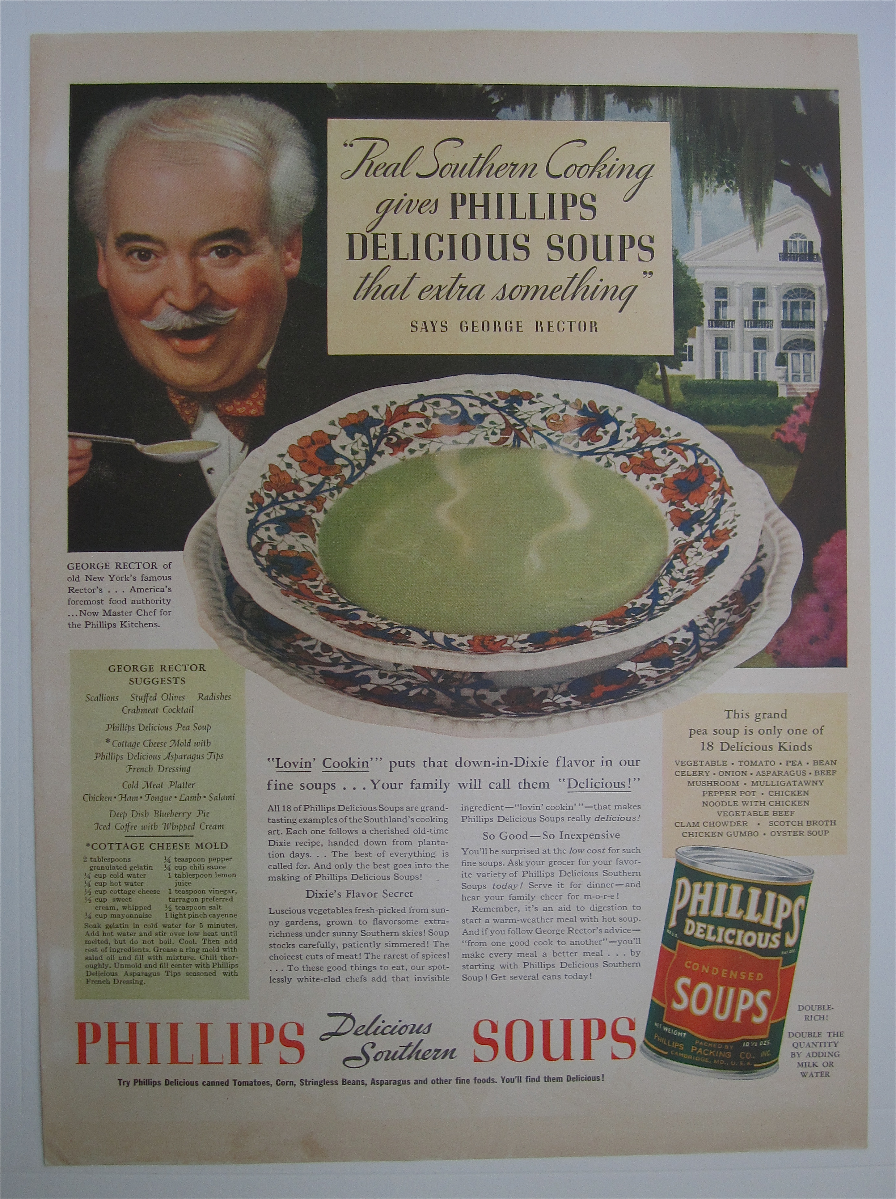 1937 Phillips Condensed Soups with George Rector