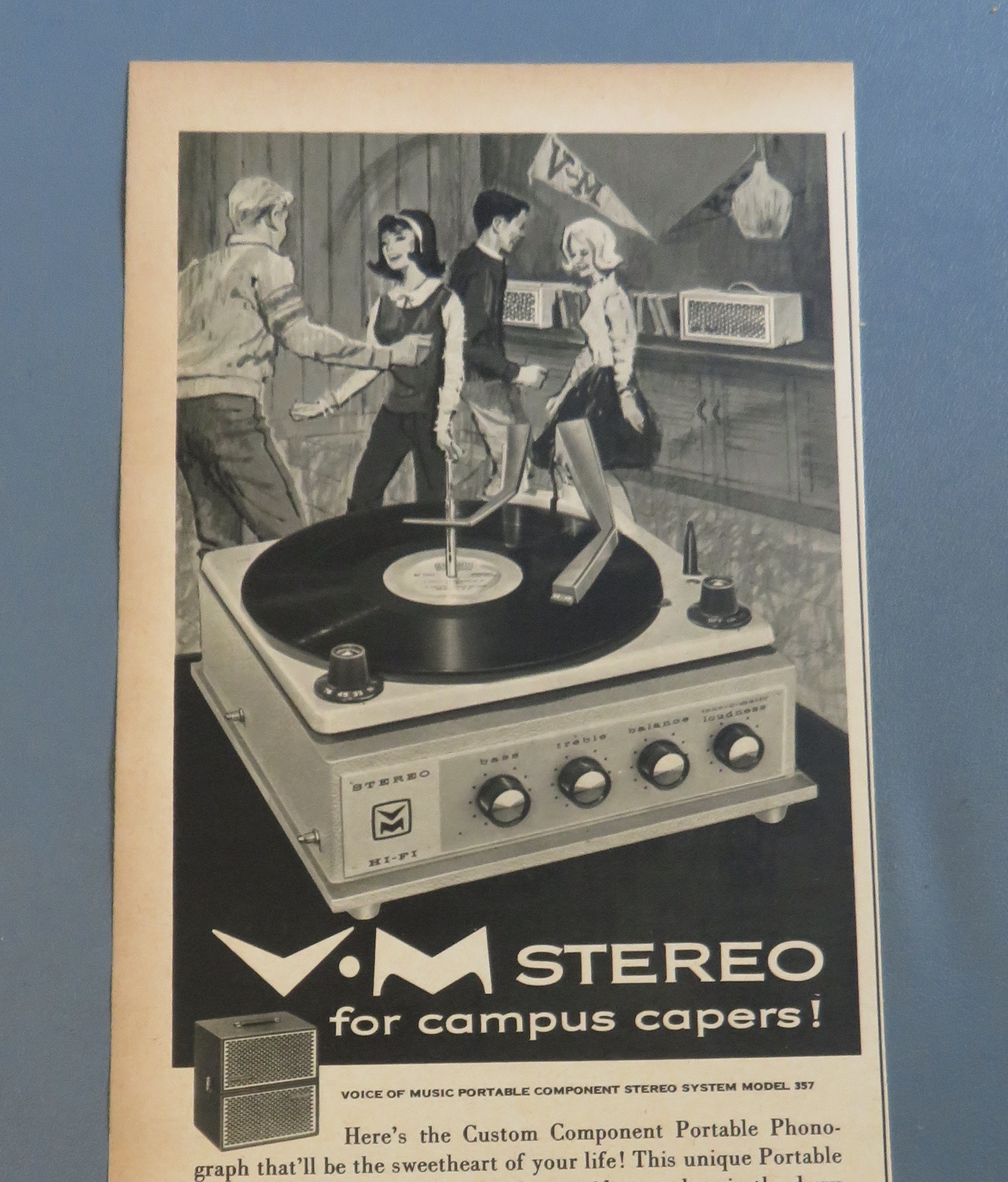 1962 V - M Stereo with Campus Caper w/Tape Recorder