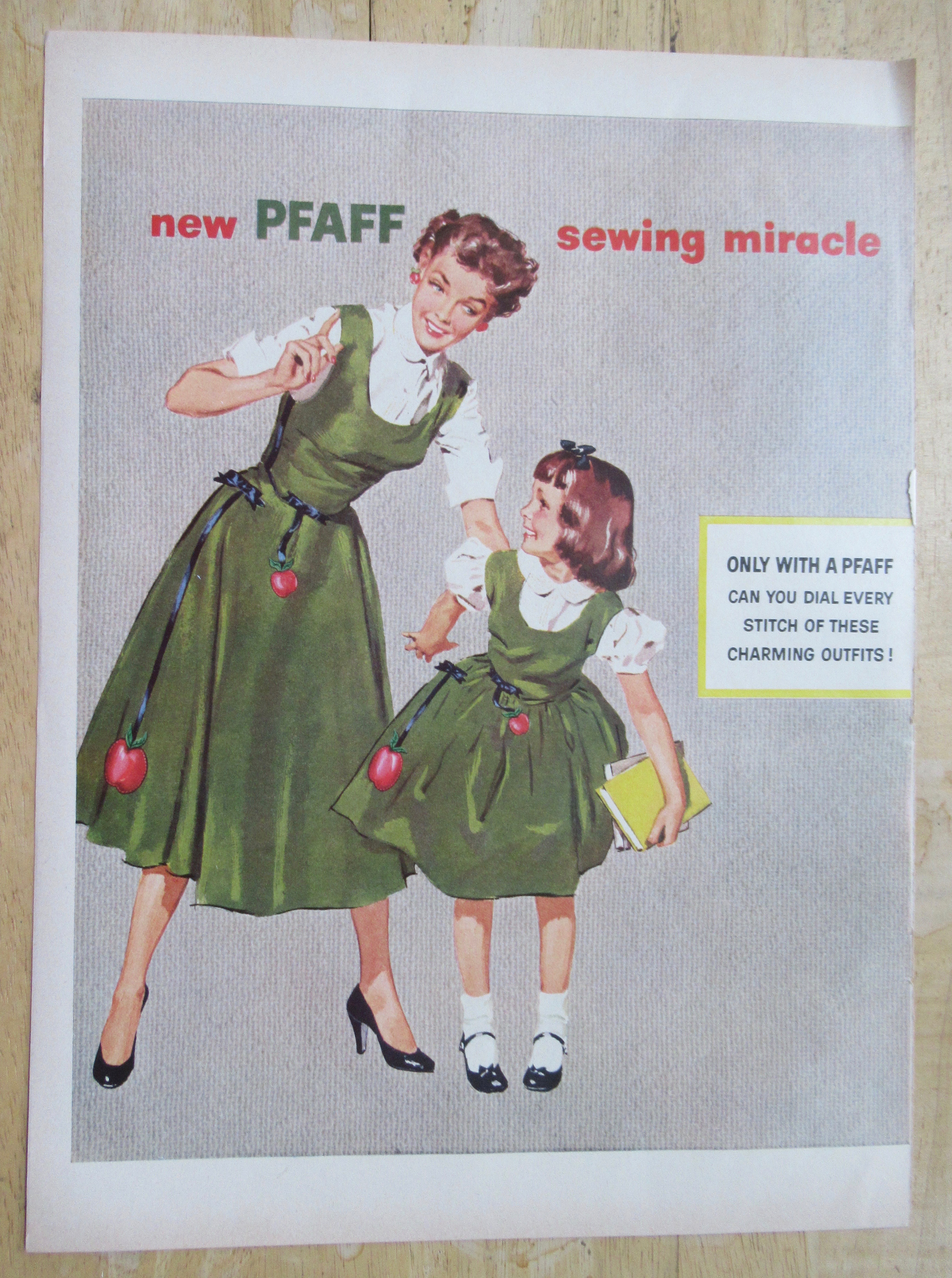 1954 Pfaff Dial A Stitch with Mom & Daughter