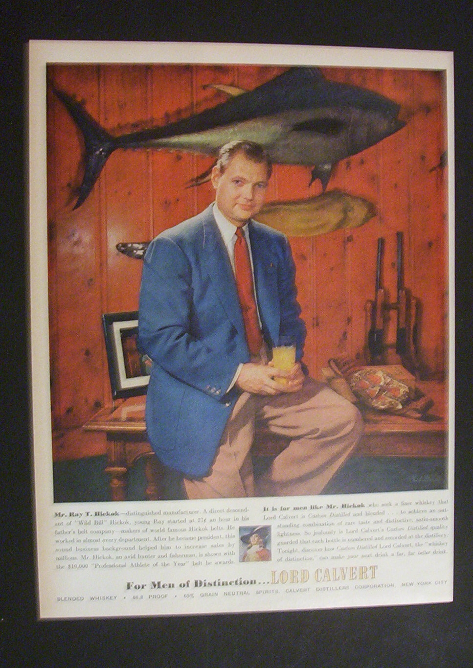 1952  Lord  Calvert  with  Ray  T.  Hickok