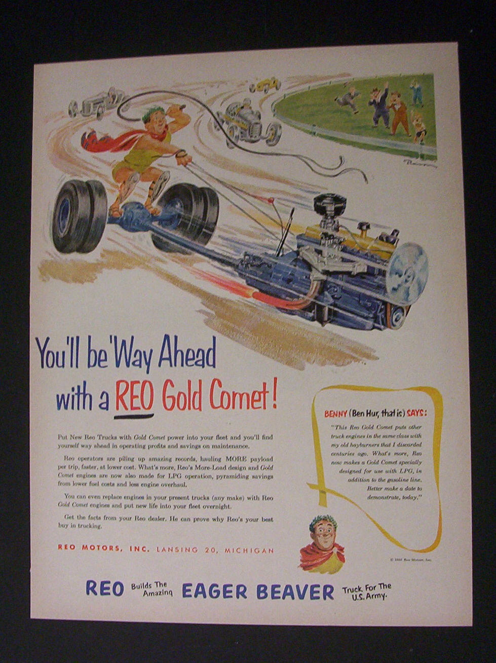 Vintage Ad: 1952 John Hancock Ins. & REO Motors