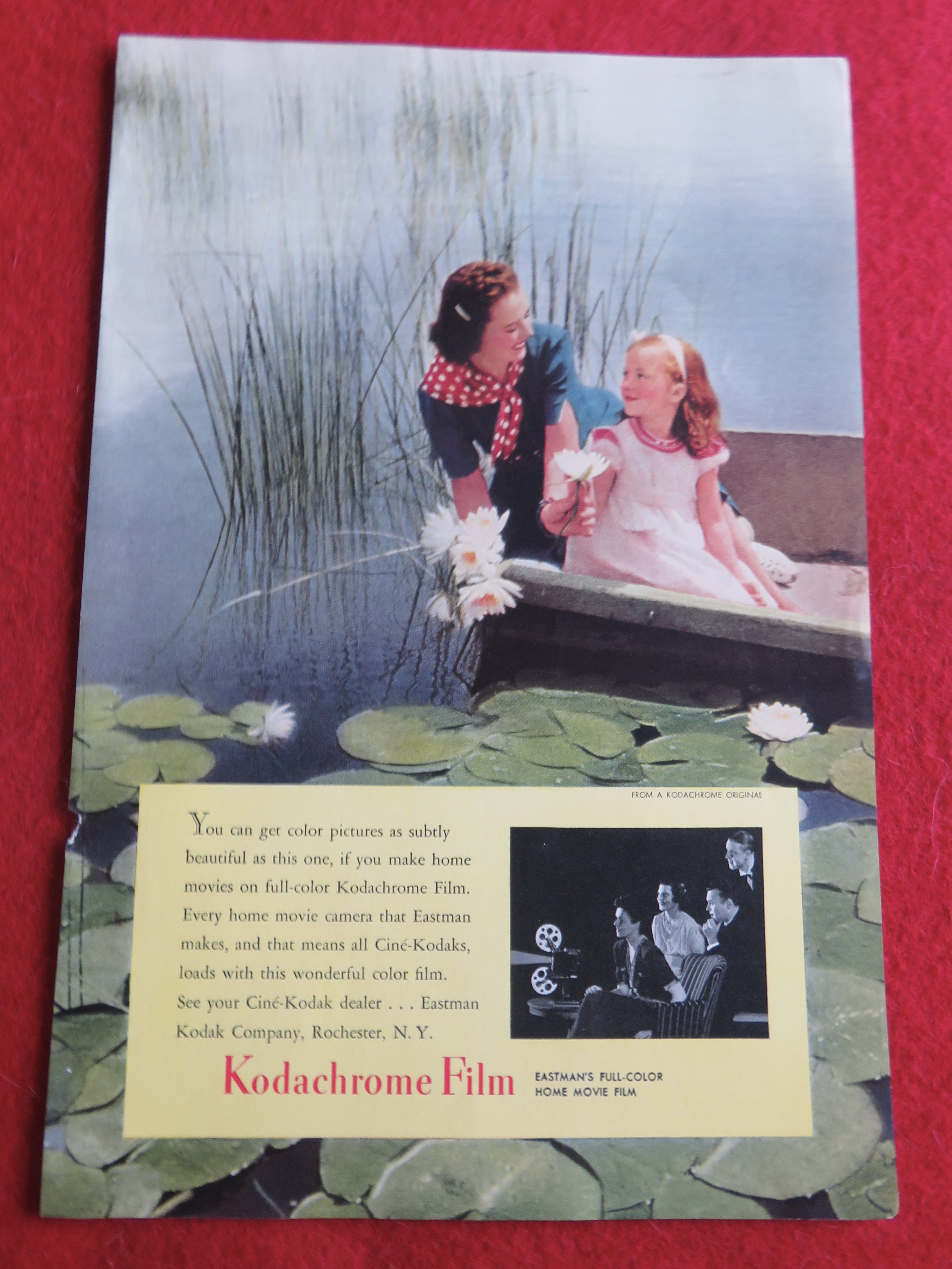 1940 Kodak Kodachrome Film with Woman & Little Girl