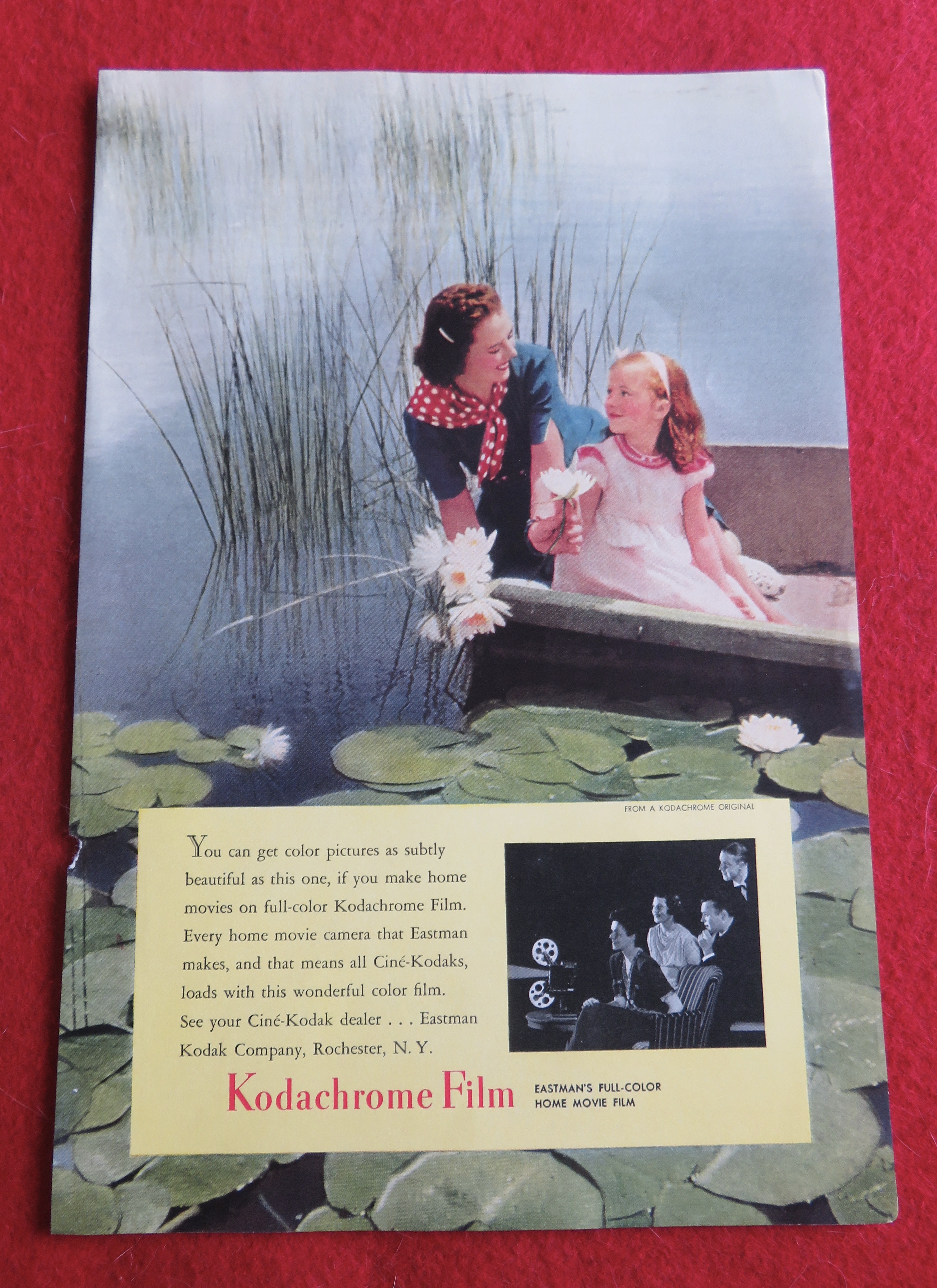 1940 Kodak Kodachrome Film with Woman & Little Girl
