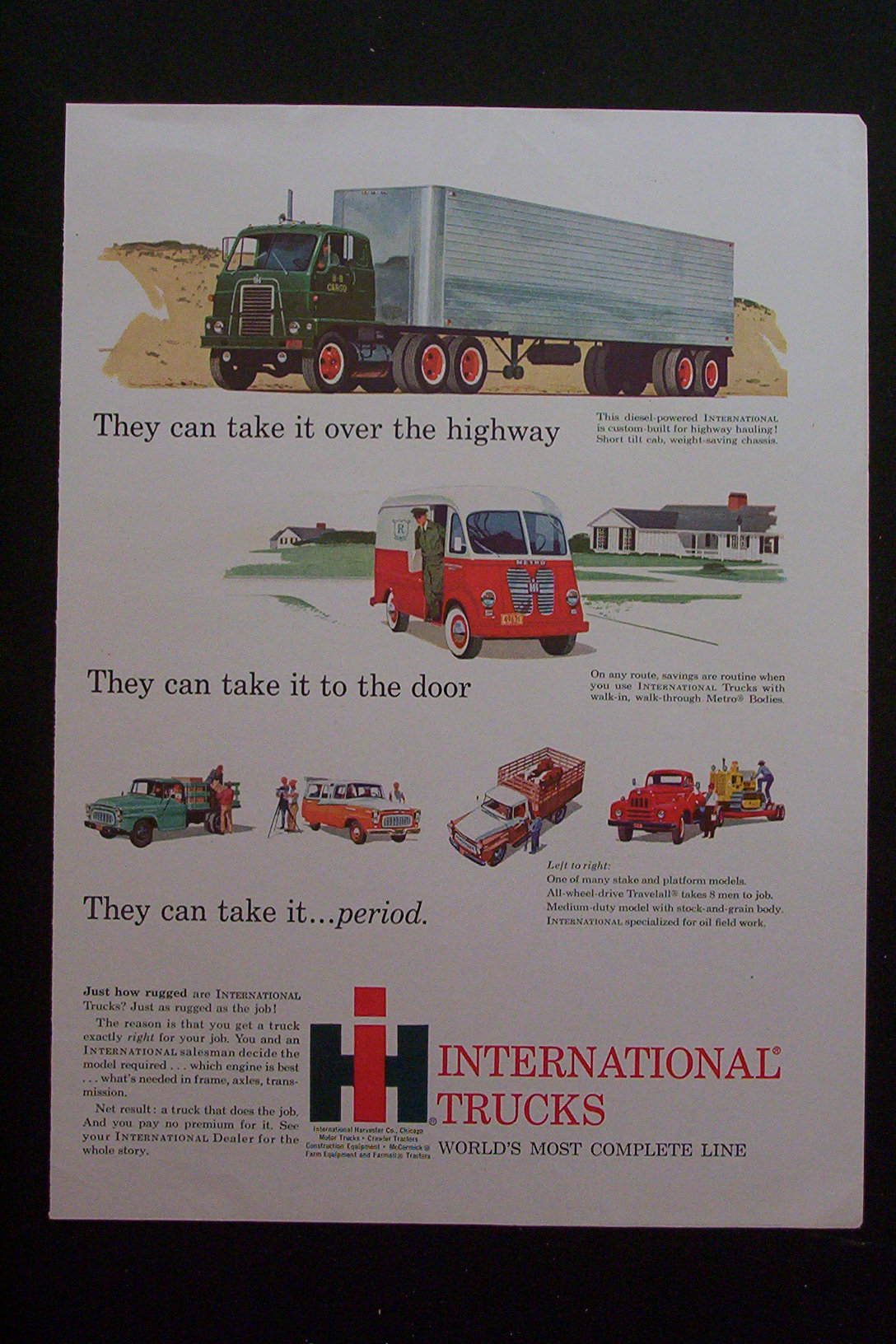 1959 International Trucks with Many Different Trucks
