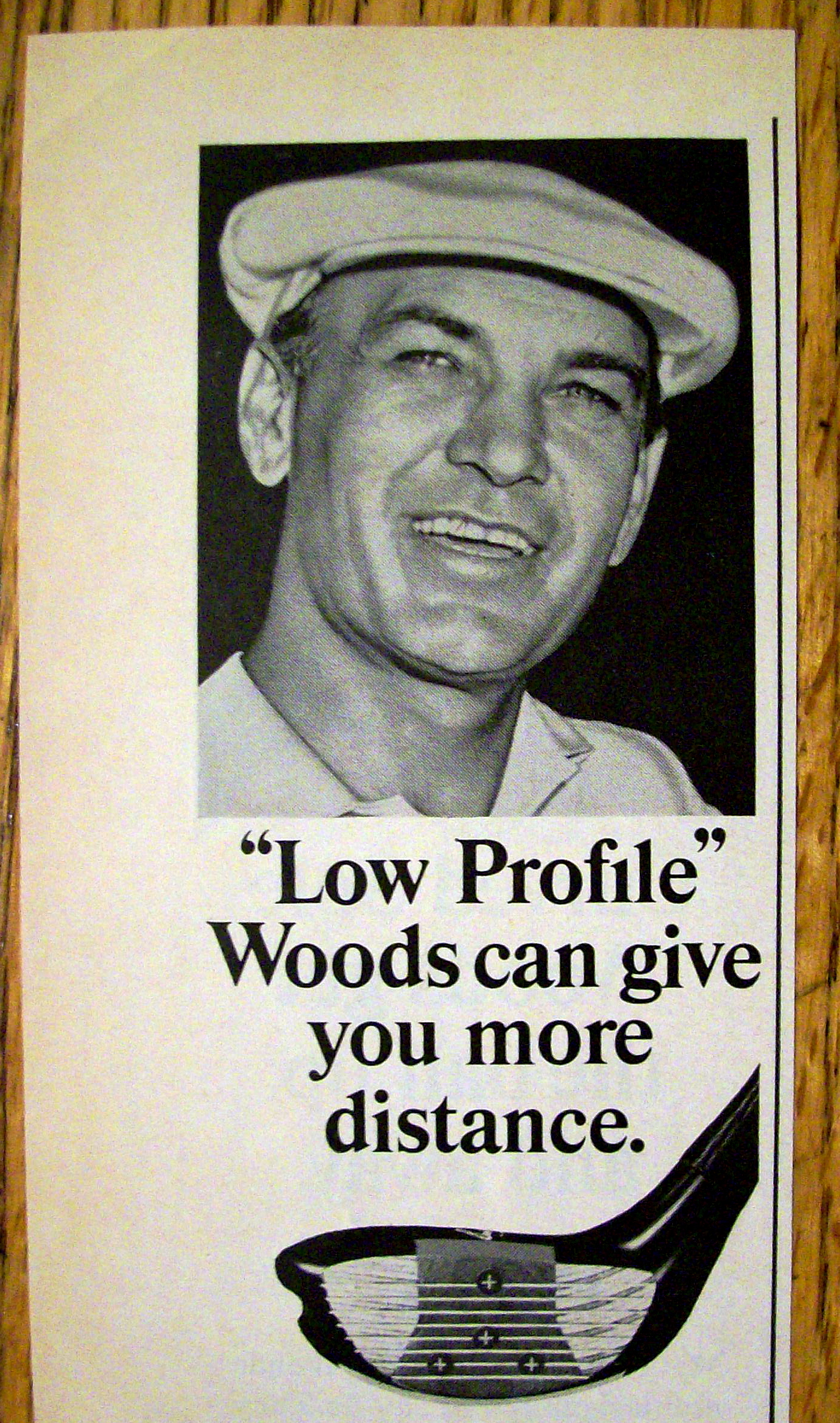 Vintage Ad: 1966 Low Profile Woods with Ben Hogan