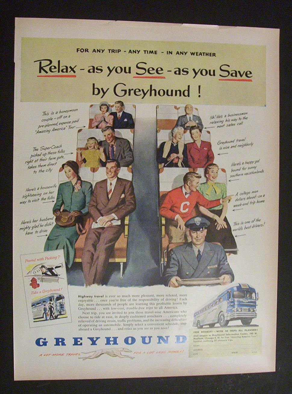 Vintage Ad: 1951 Greyhound & U. S. Air Force